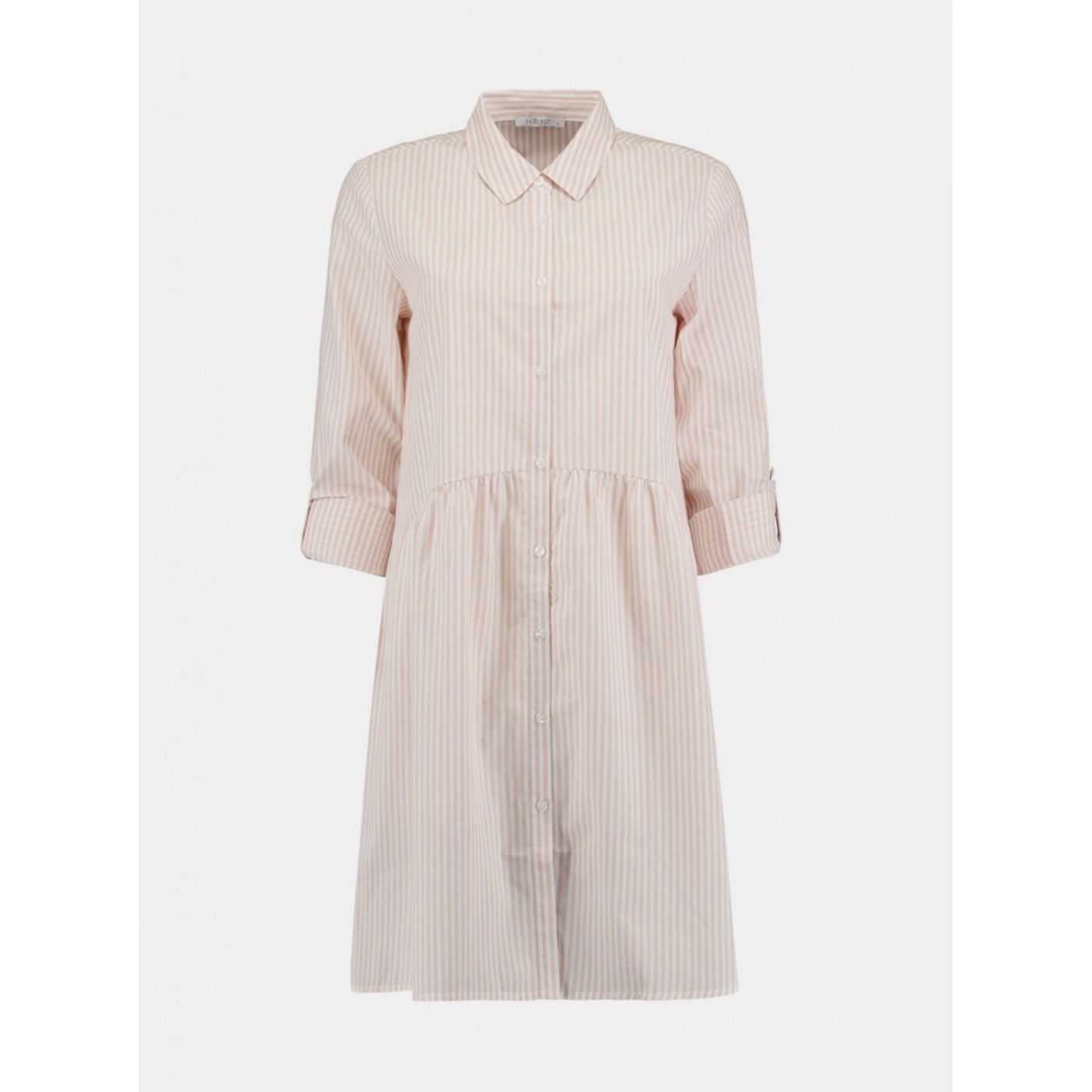 Light Pink Striped Shirt Dress Haily ́s Lykka