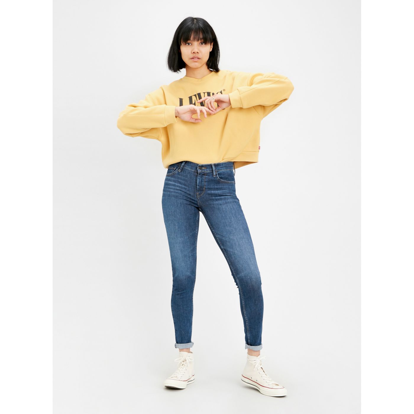 Blue Women Skinny Fit Jeans Levi's® 710