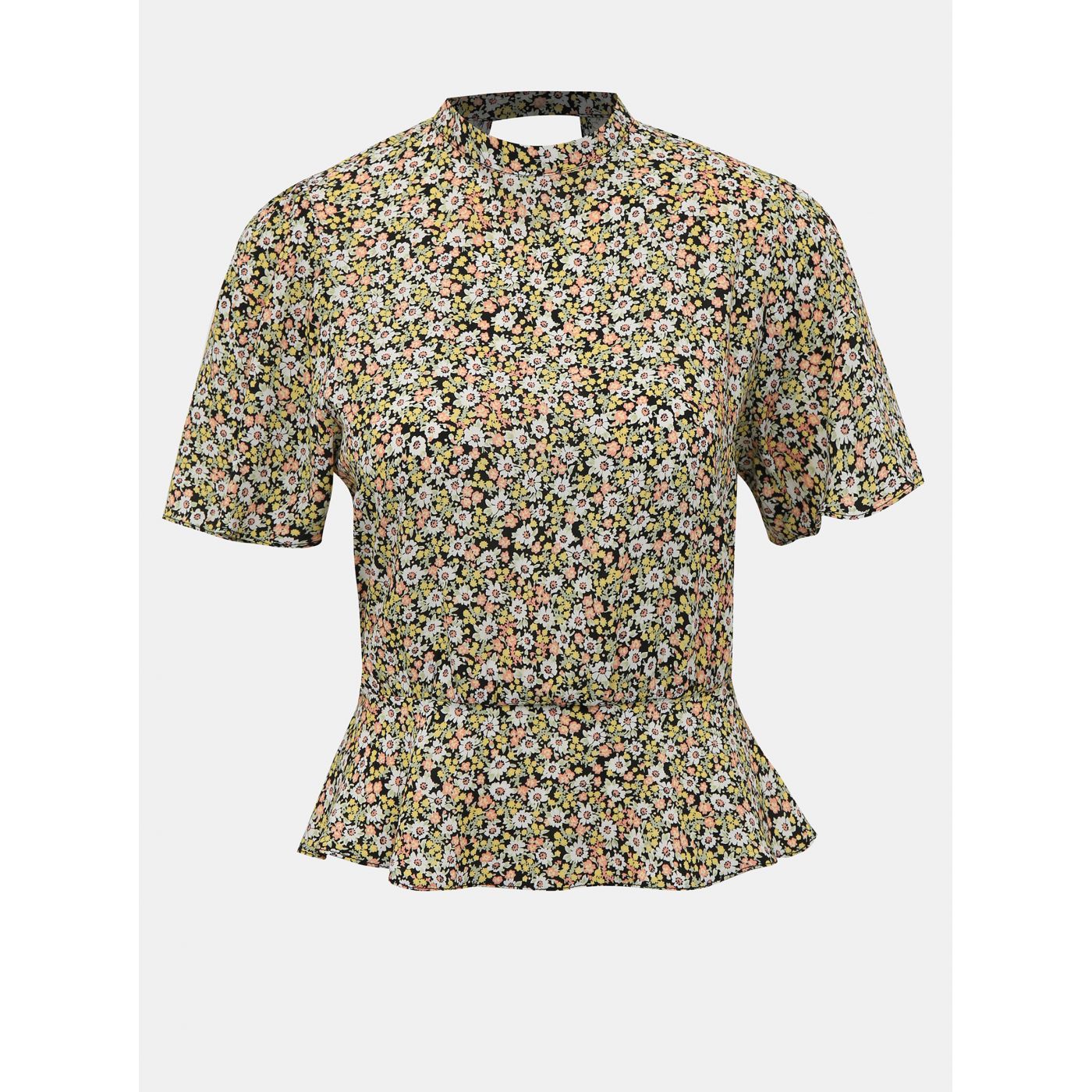 Miss Selfridge Daisy's Light Green Floral Blouse