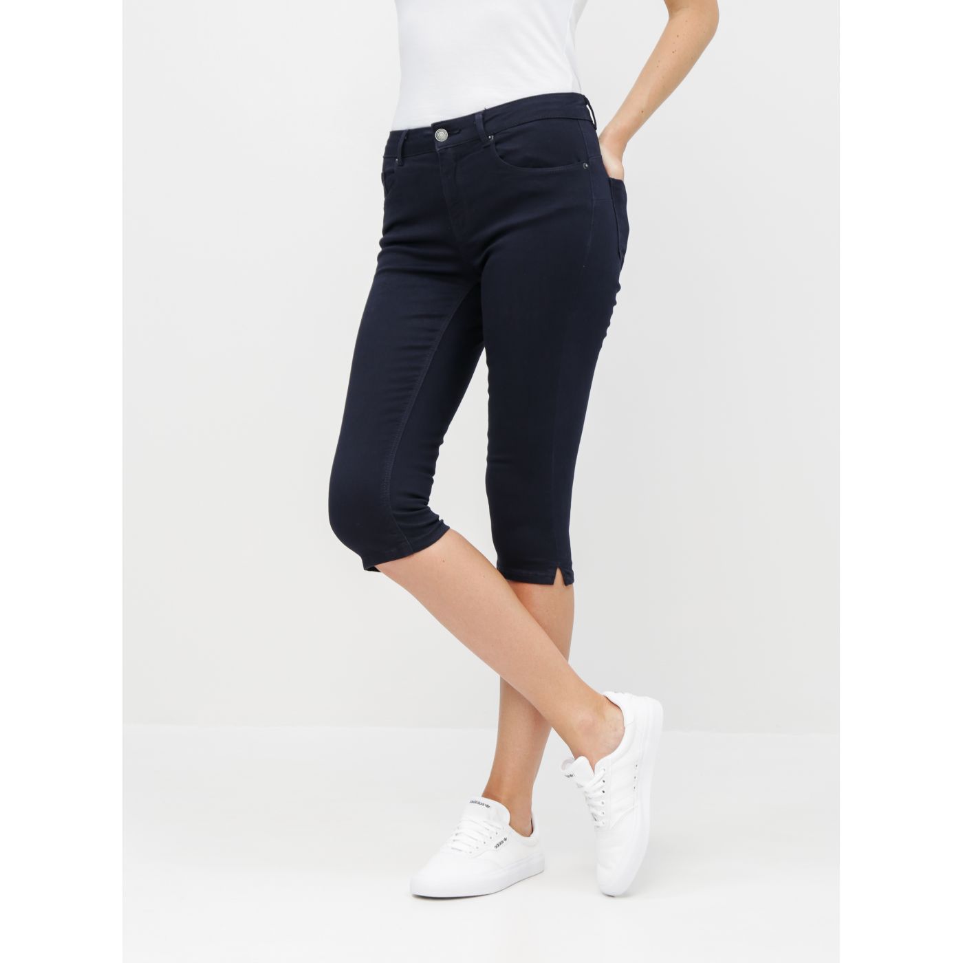 Dark Blue 3/4 Slim Fit Jeans VERO MODA Hot