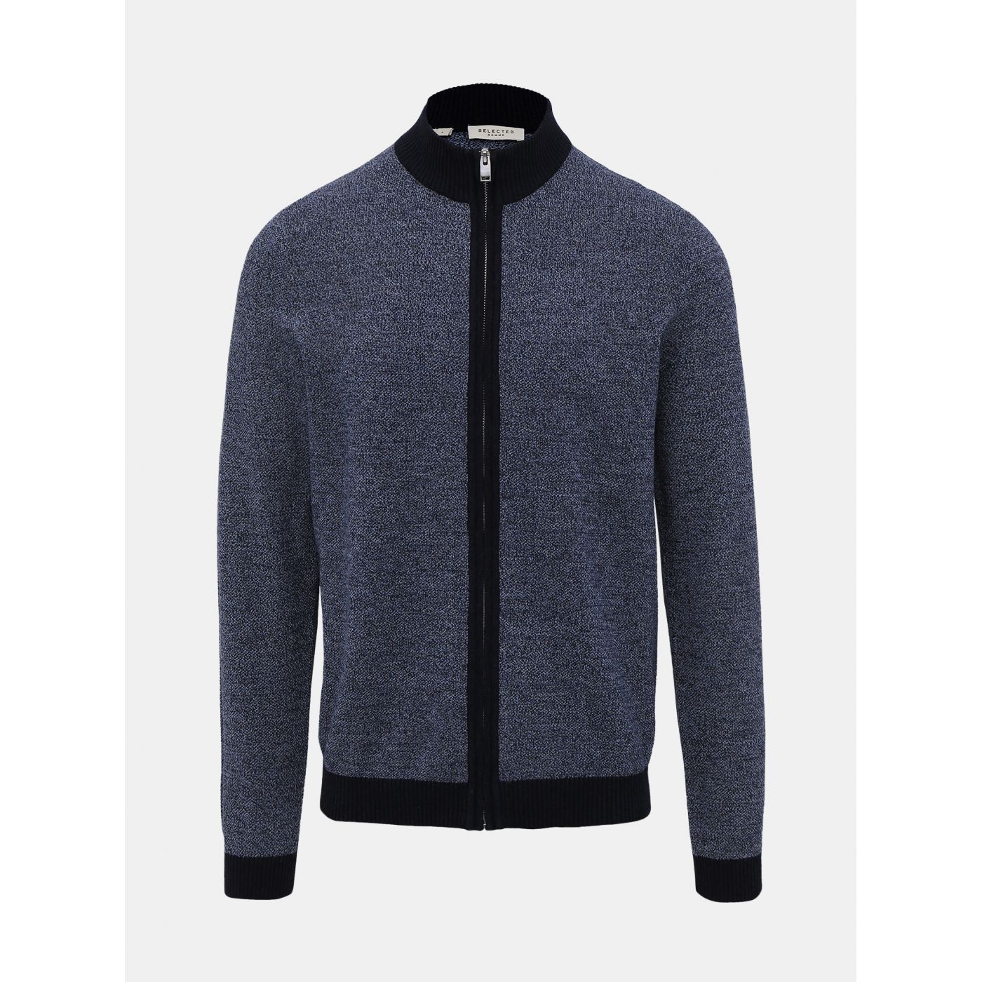 Blue Zip sweater Selected Homme Fernando