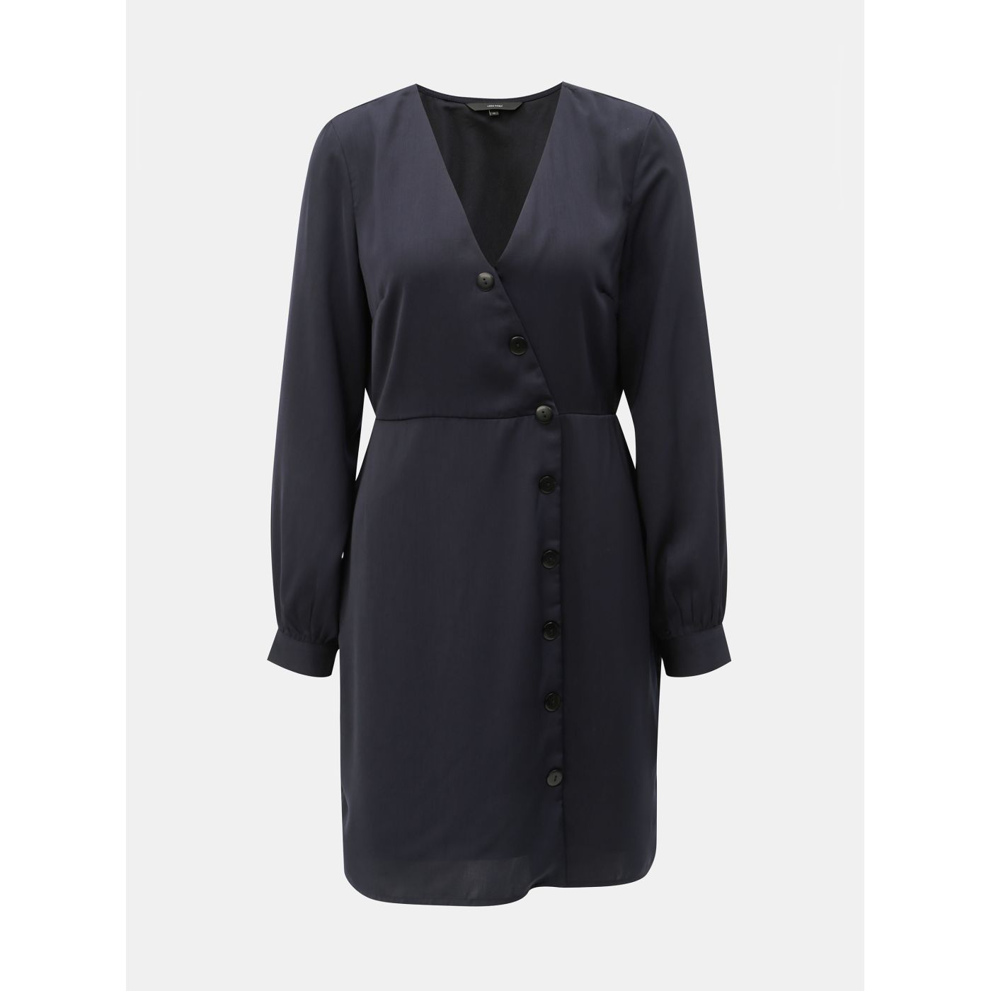 Dark blue dress with decorative buttons VERO MODA Baya