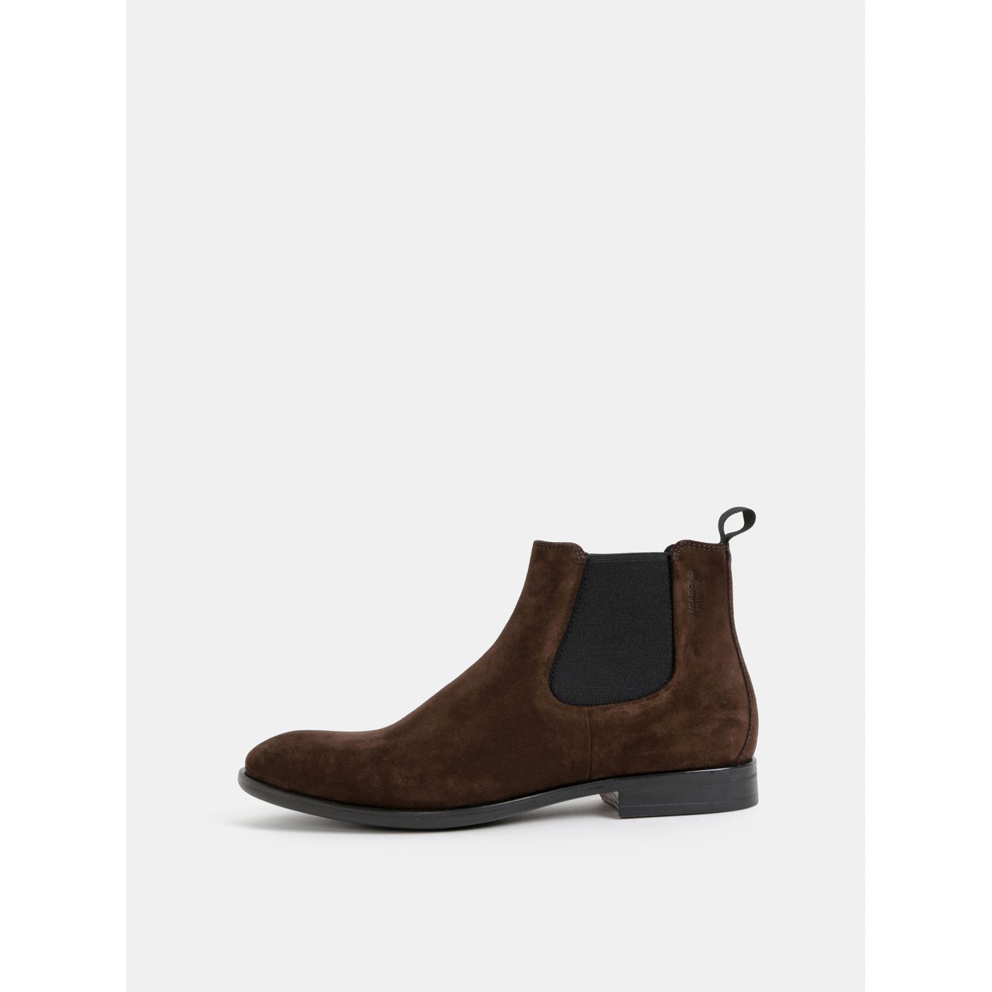 Dark Brown Men's Suede Chelsea Shoes Vagabond Harvey