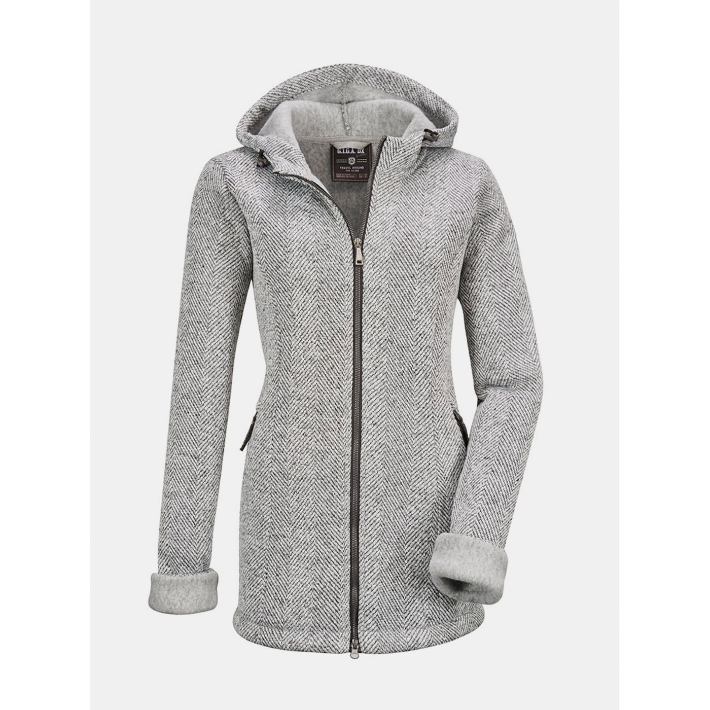 Grey women's patterned jacket killtec