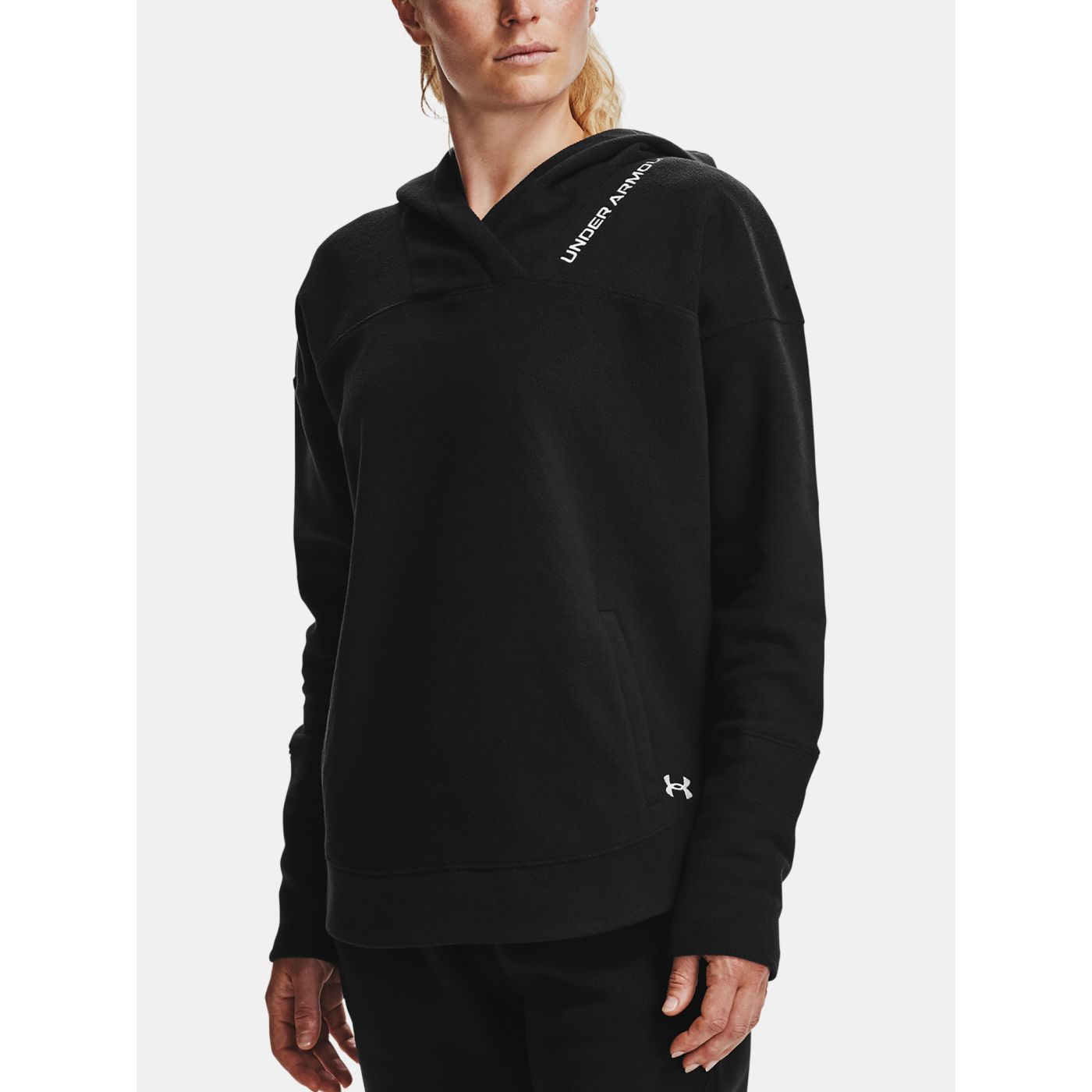 Hoodie Under Armour Recover Fleece Hoodie-BLK