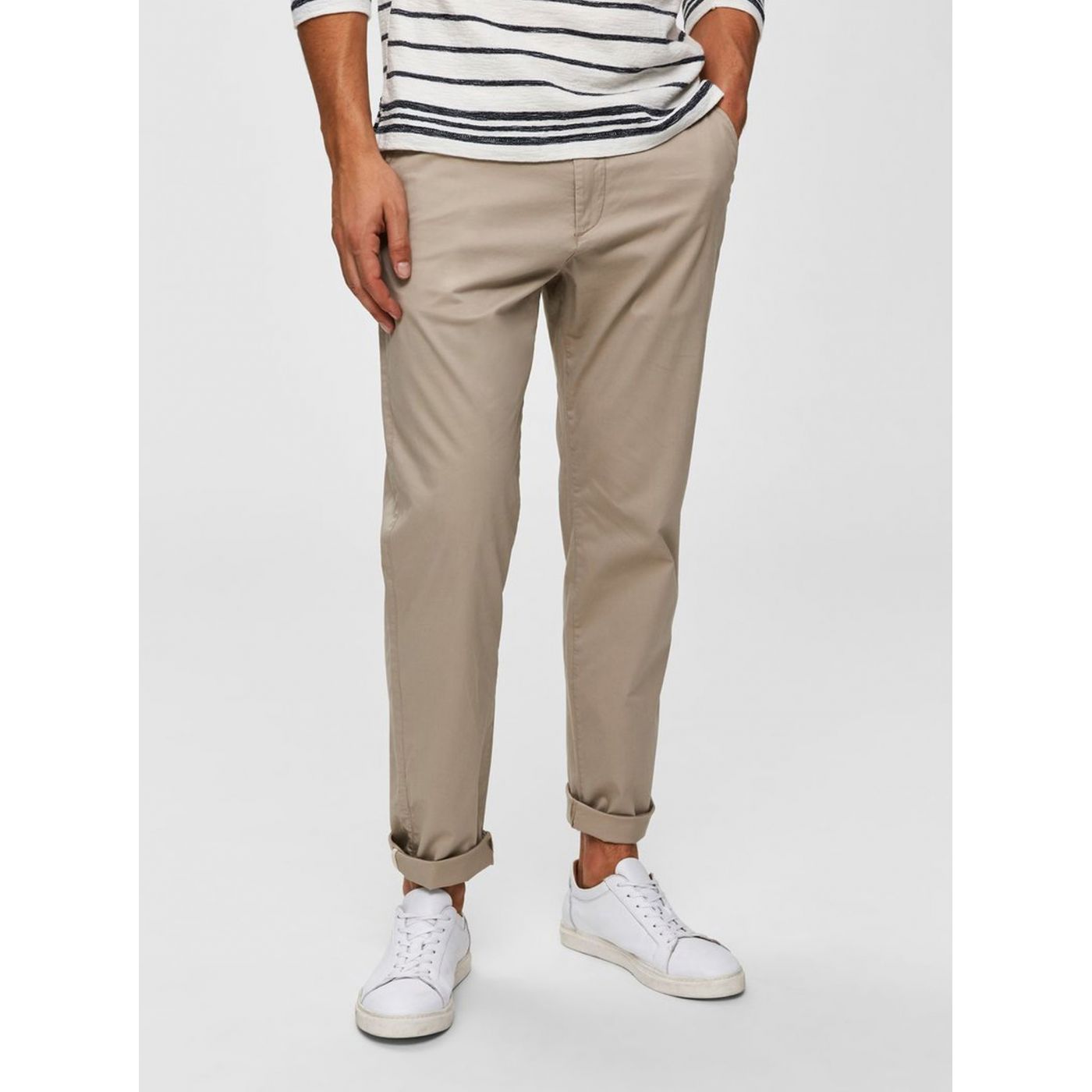 Beige Chino Pants Selected by Homme Luke