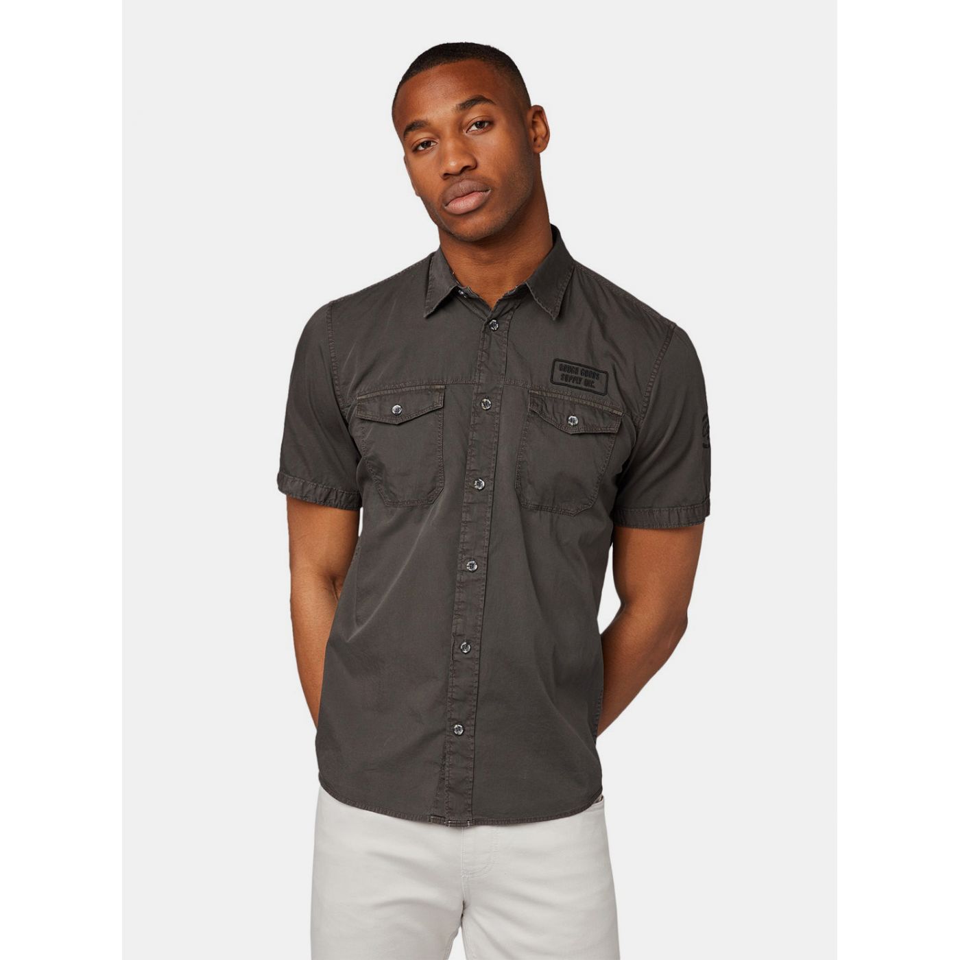Dark Grey Men's Regular Fit Shirt Tom Tailor