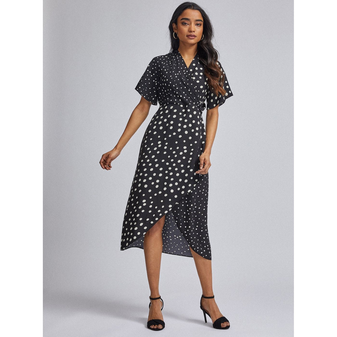 Black dotted mididishes Dorothy Perkins Petite