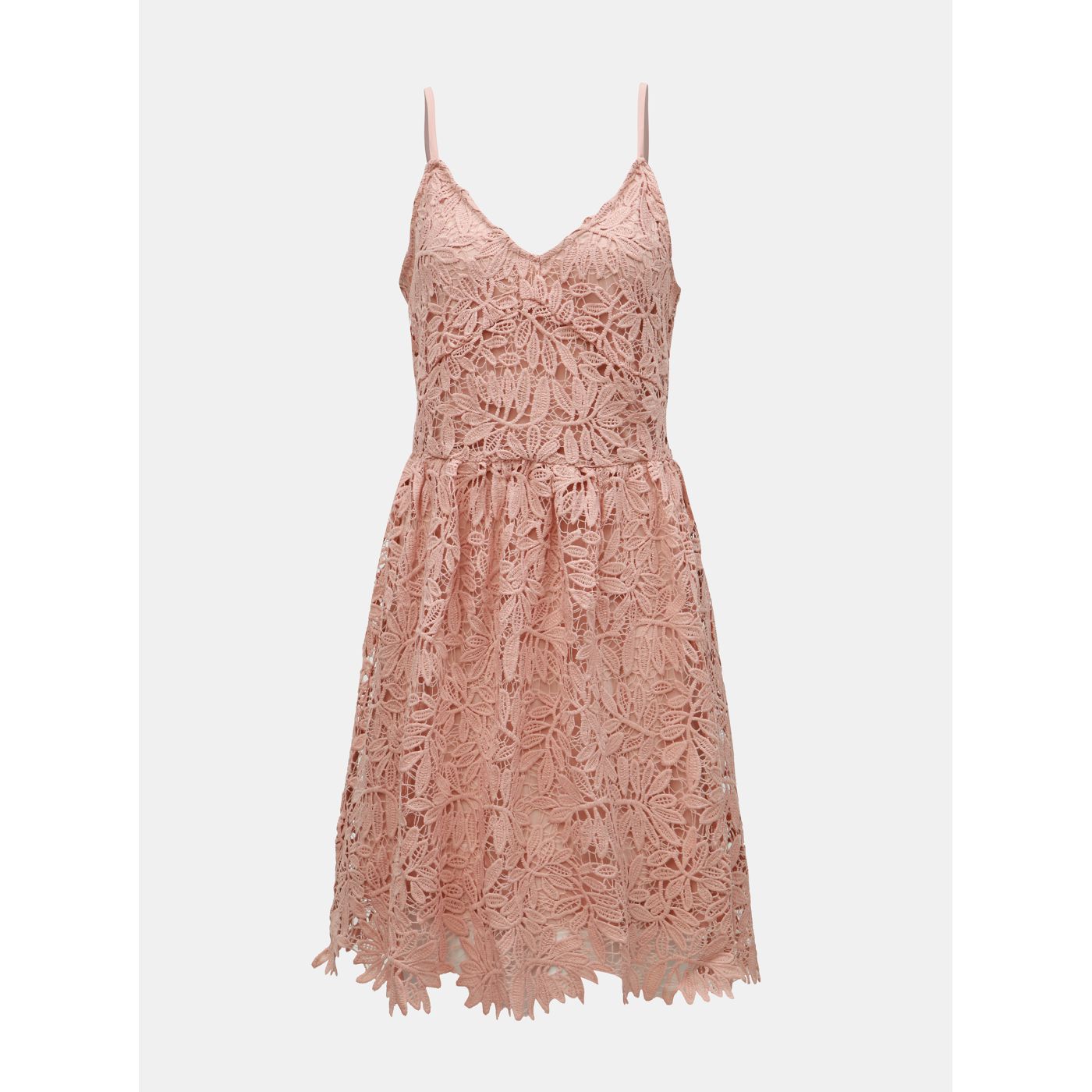 Vero MODA Luna Old Pink Lace Hanger Dress