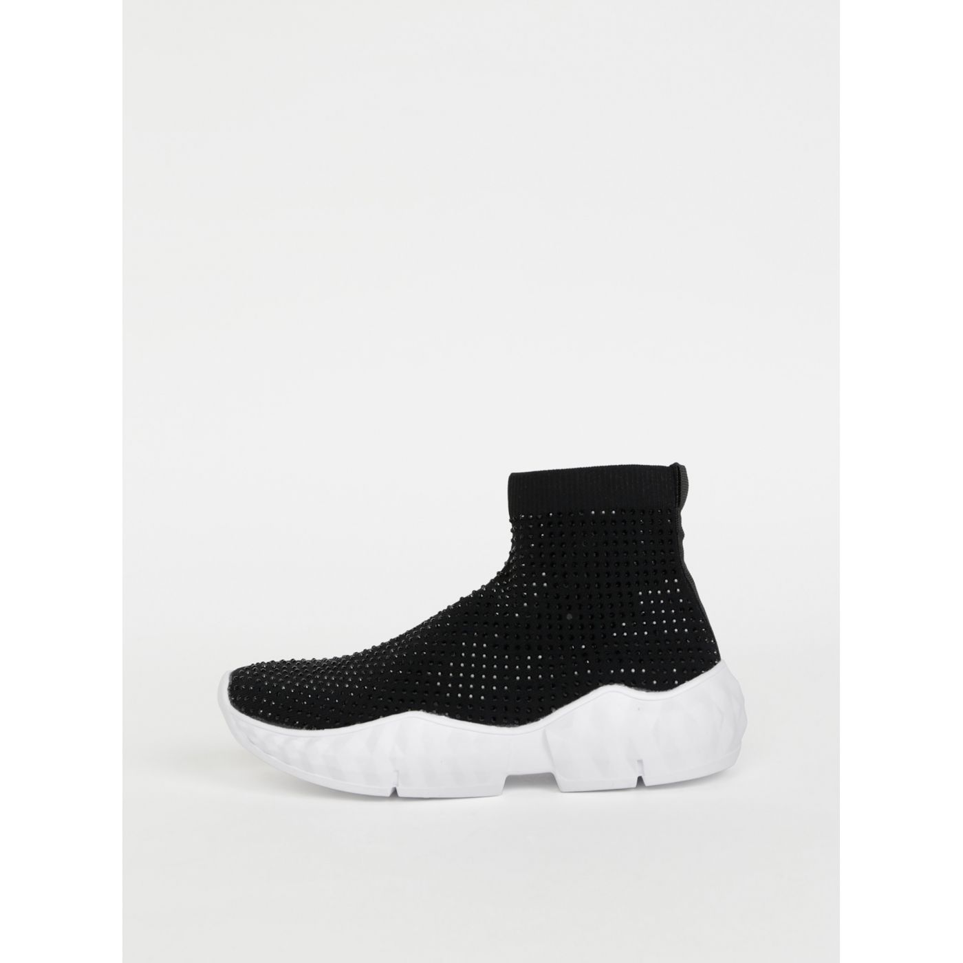 Tally WEiJL Strass Black Ankle Trainers