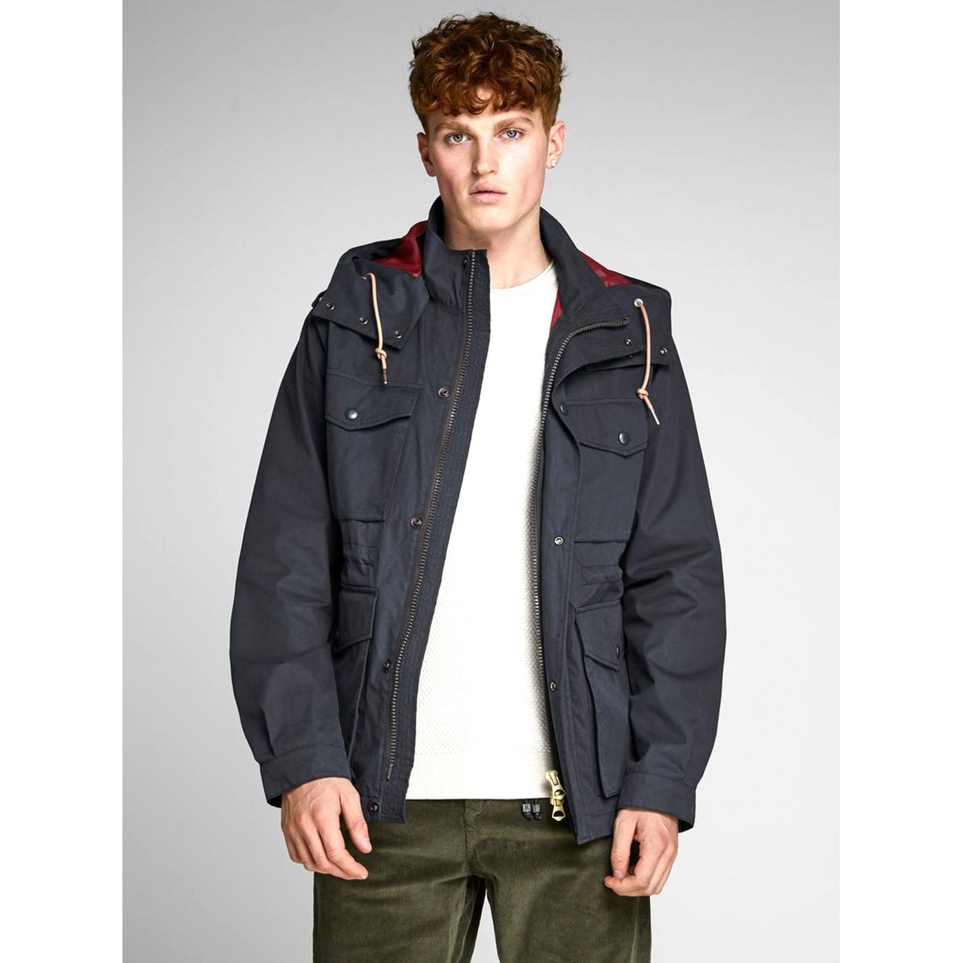 Dark Blue Light Parka Jack & Jones Caine