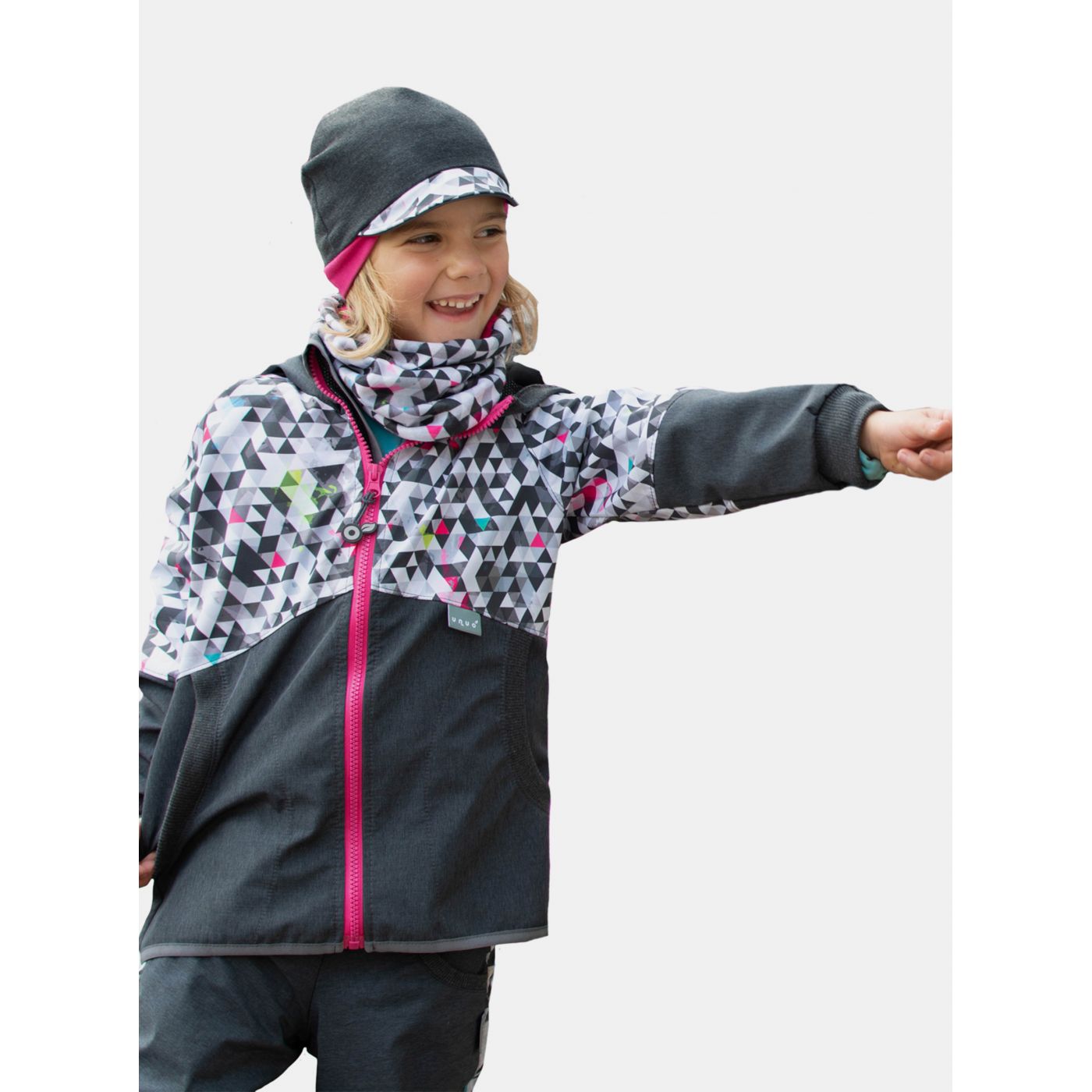 Grey Girl Softshell Unuo Jacket