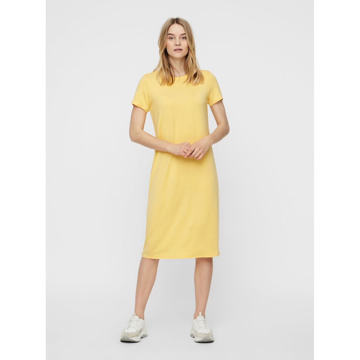 Yellow basic mididishes AWARE by VERO MODA Gava