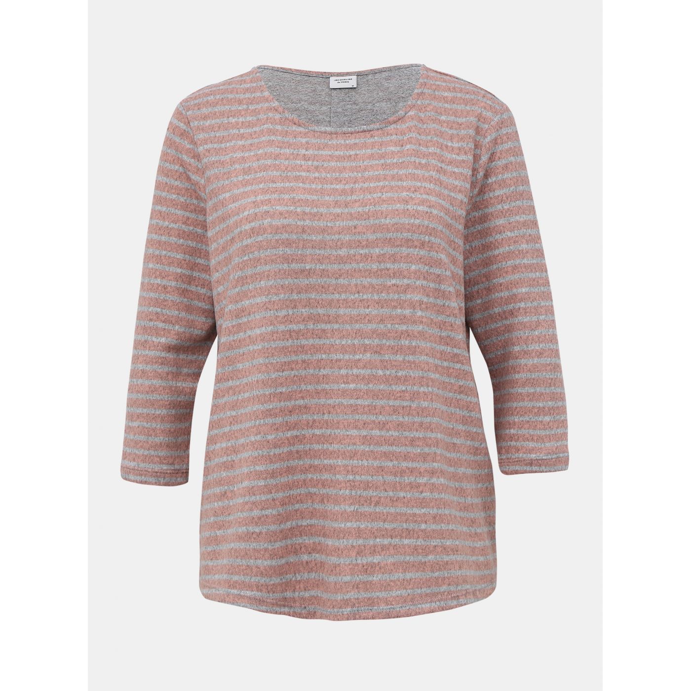 Jacqueline de Yong Elin's old-pink striped basic sweater