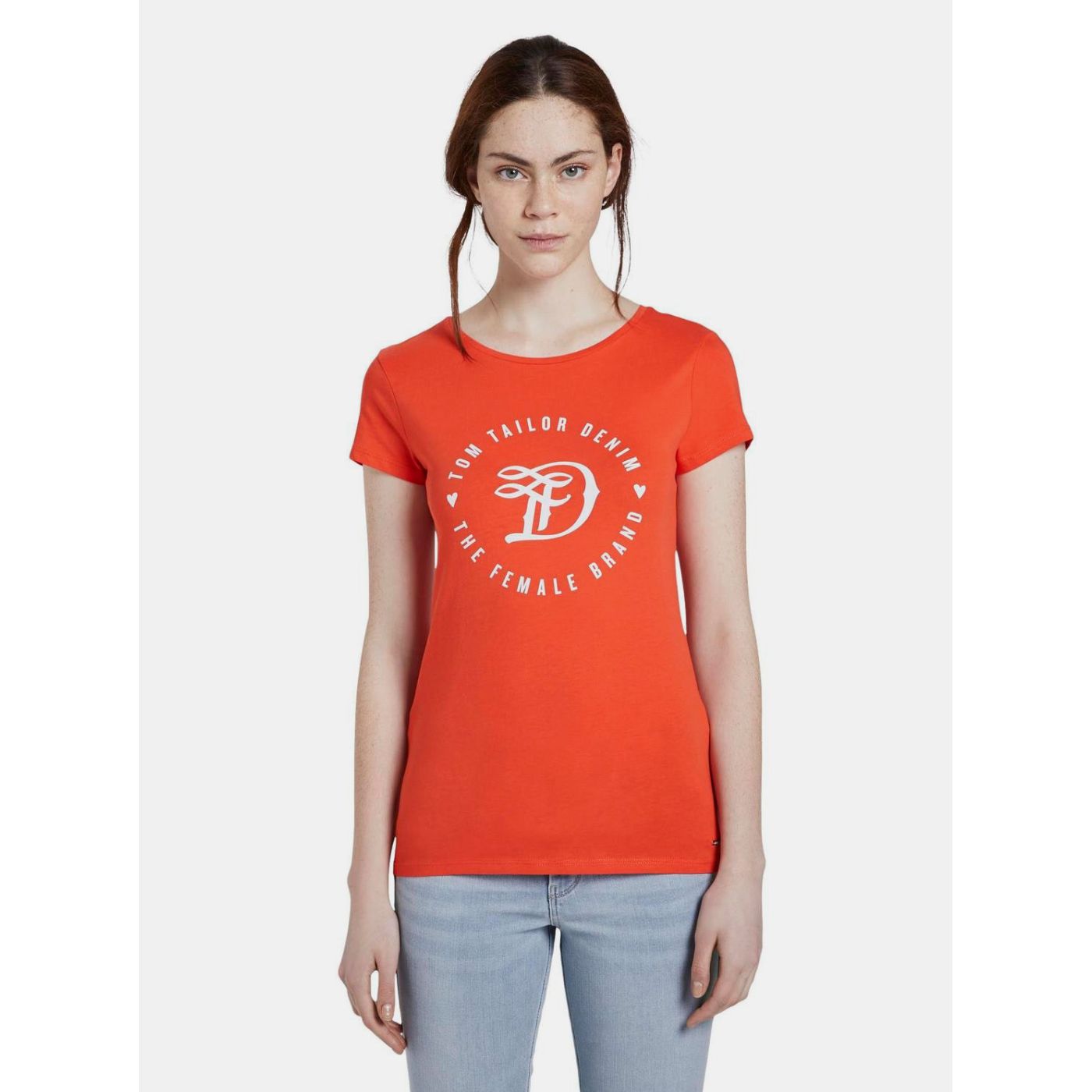 Tom Tailor Denim Red Women's T-Shirt
