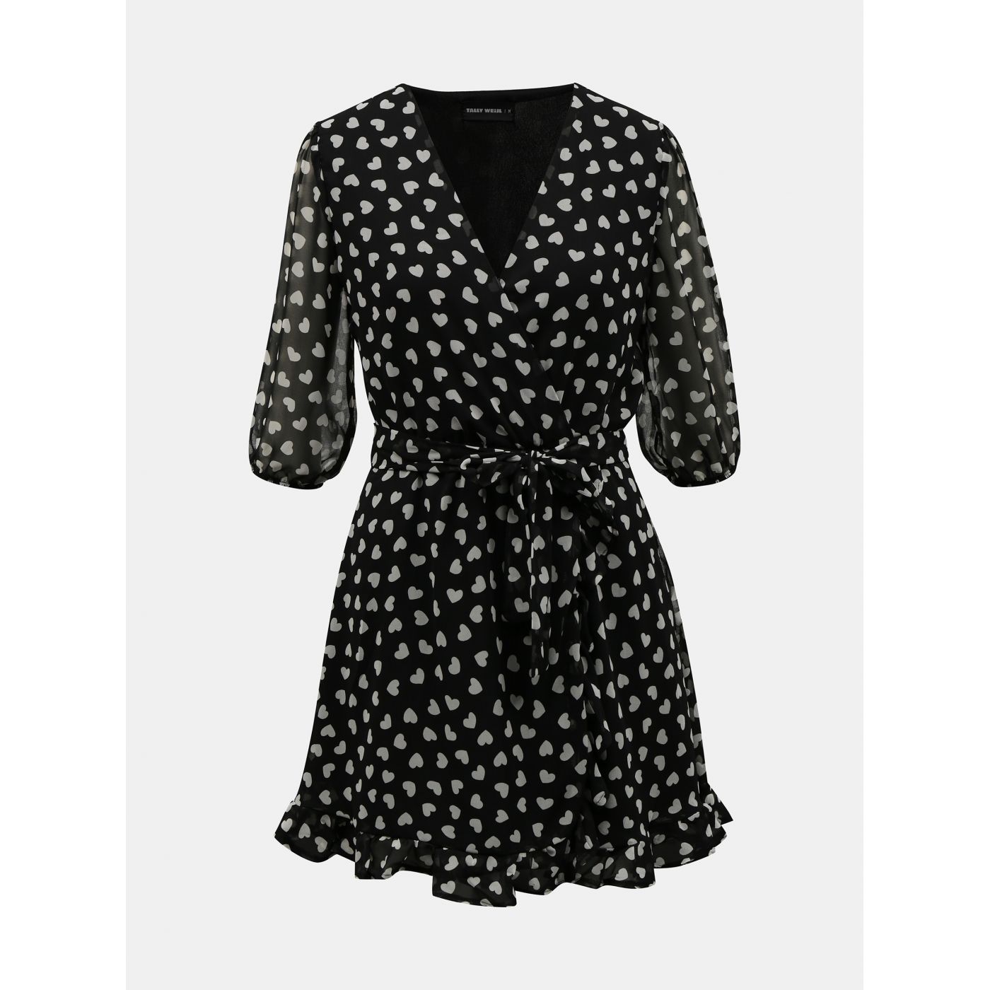 Black patterned dress TALLY WEiJL