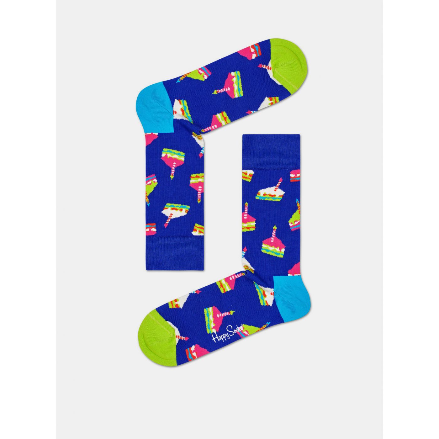 Blue Patterned Socks Happy Socks Bday Cake
