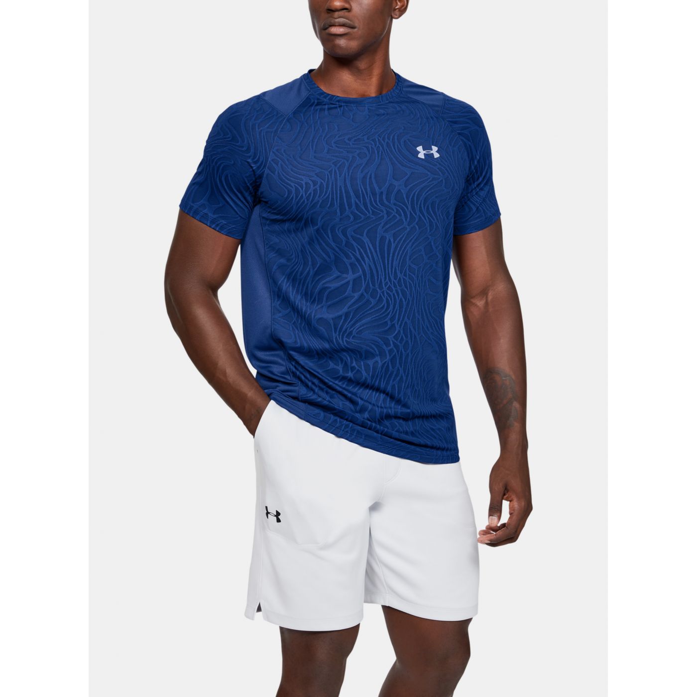 MK1 Jacquard Under Armour Men's Blue T-Shirt
