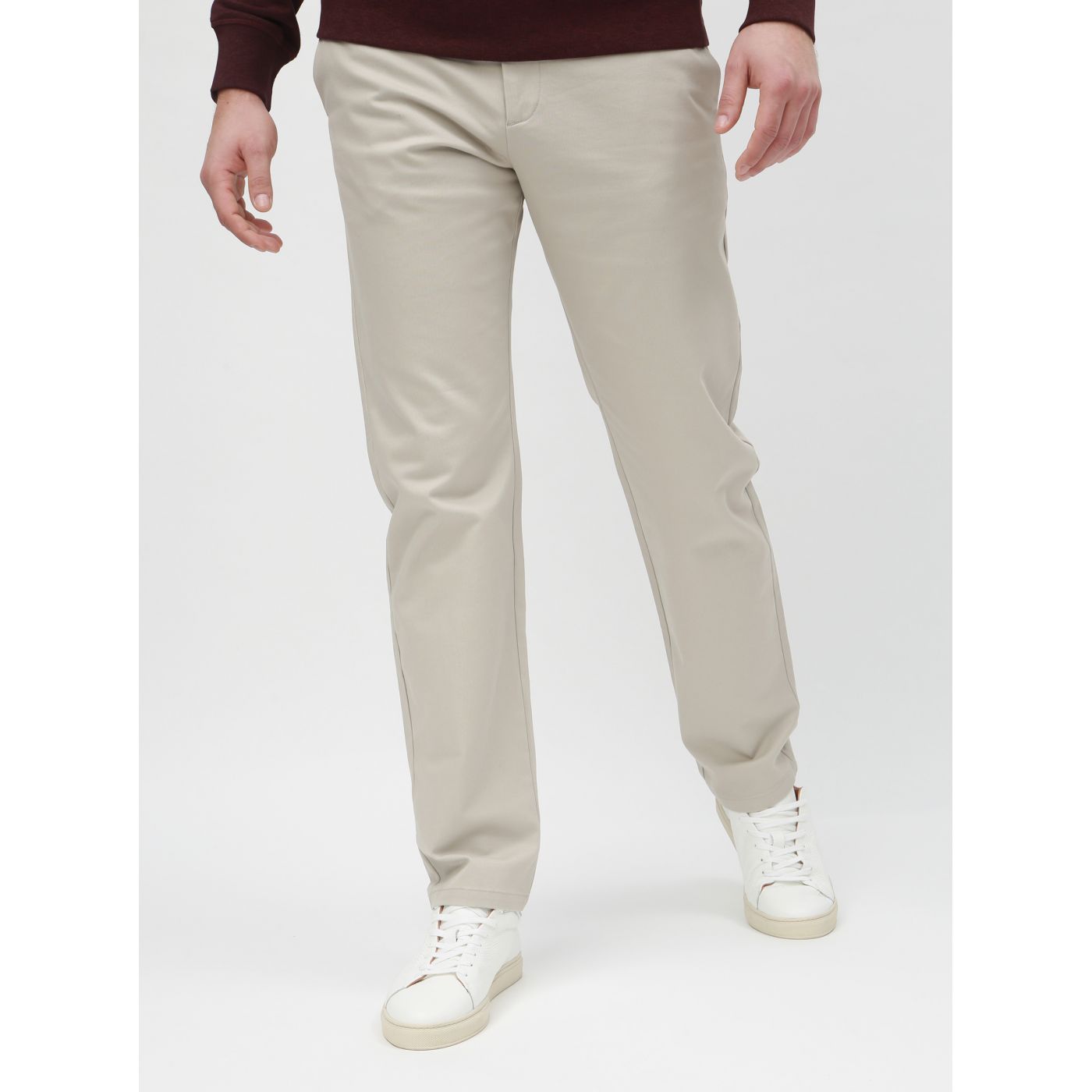Cream Slim Pants Selected Homme Carlo