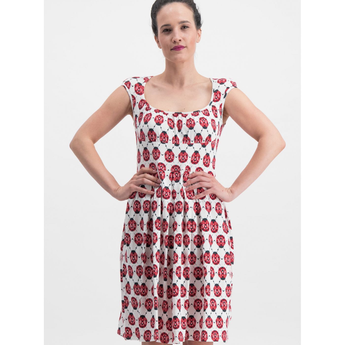 Blutsgeschwister Glockengeläut White-red Patterned Dress