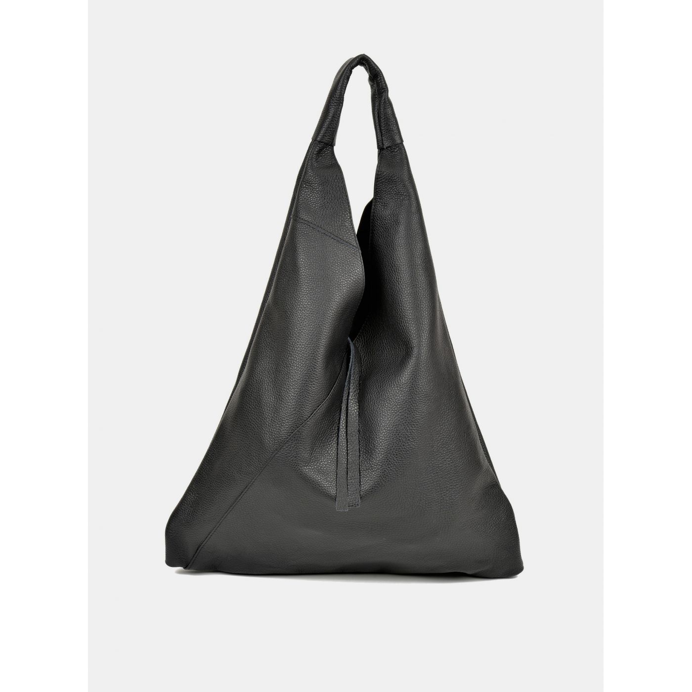 Black leather handbag Anna Luchini