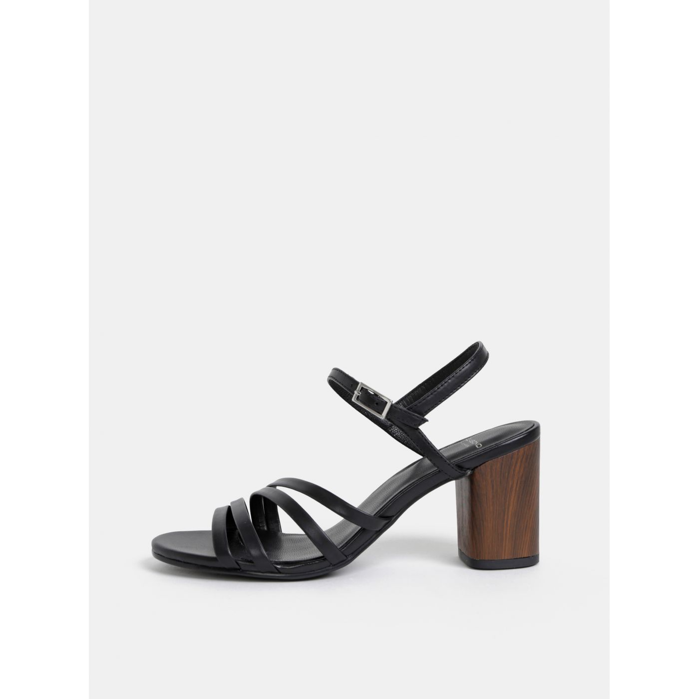 Black Leather Sandals Vagabond Carol