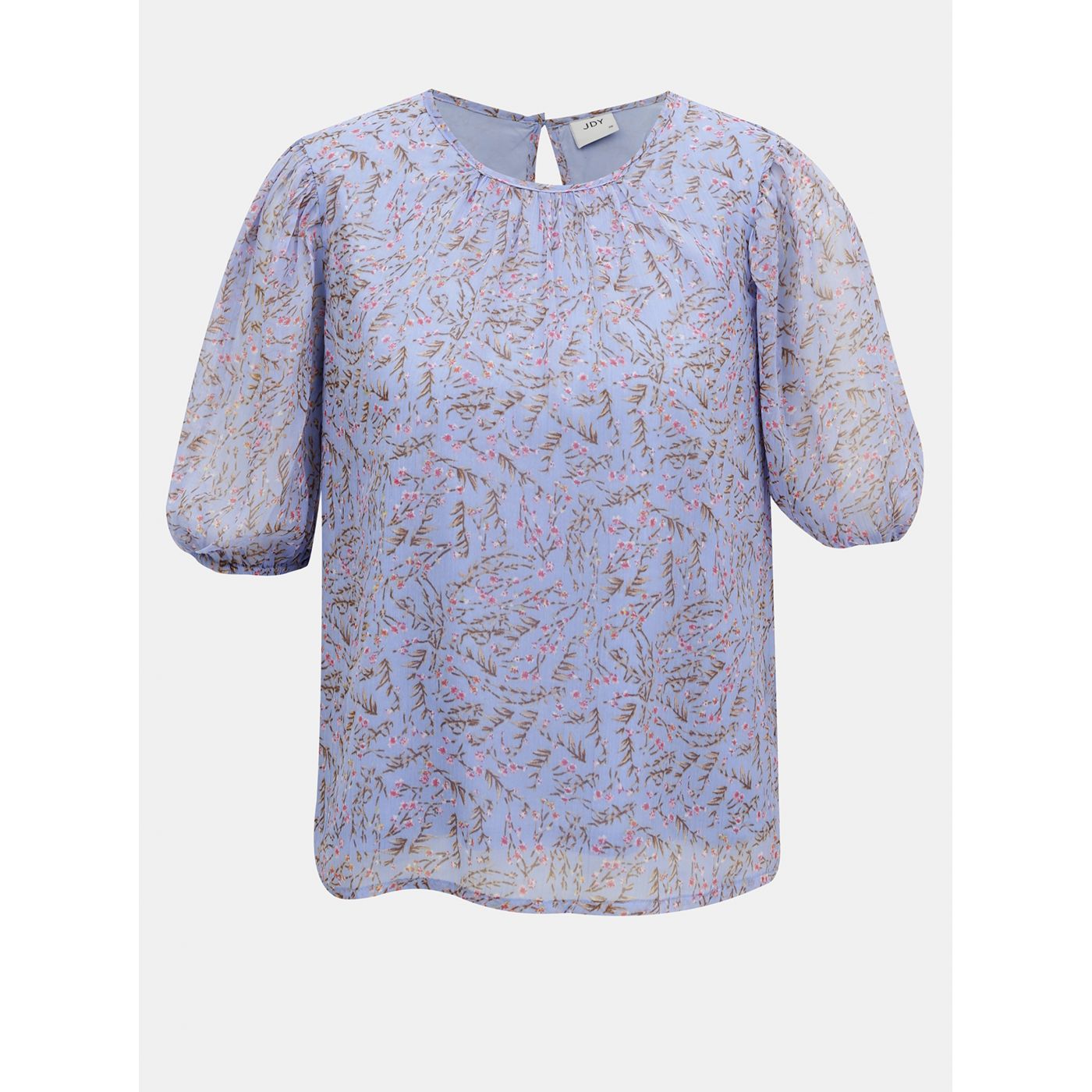 Jacqueline de Yong Nelly's light blue floral blouse