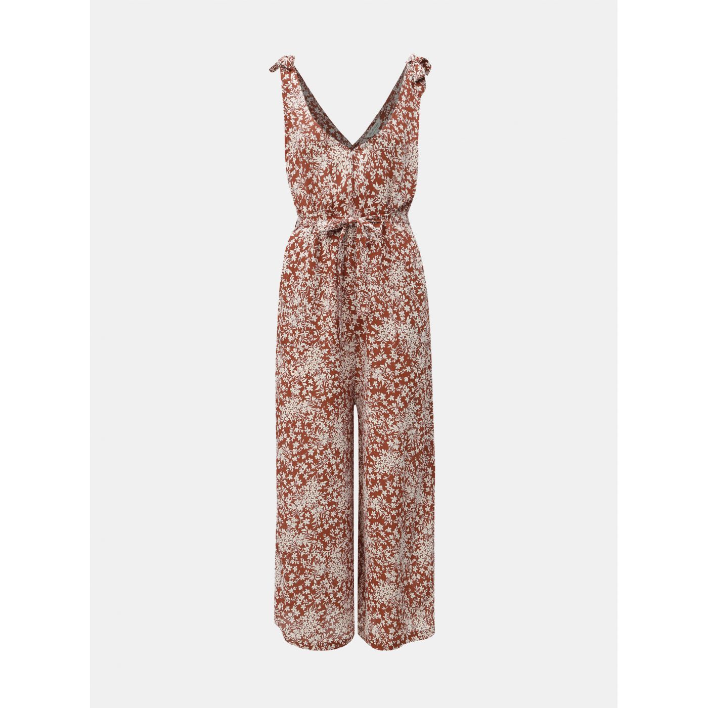 Miss Selfridge's Brown Floral Jumpsuit