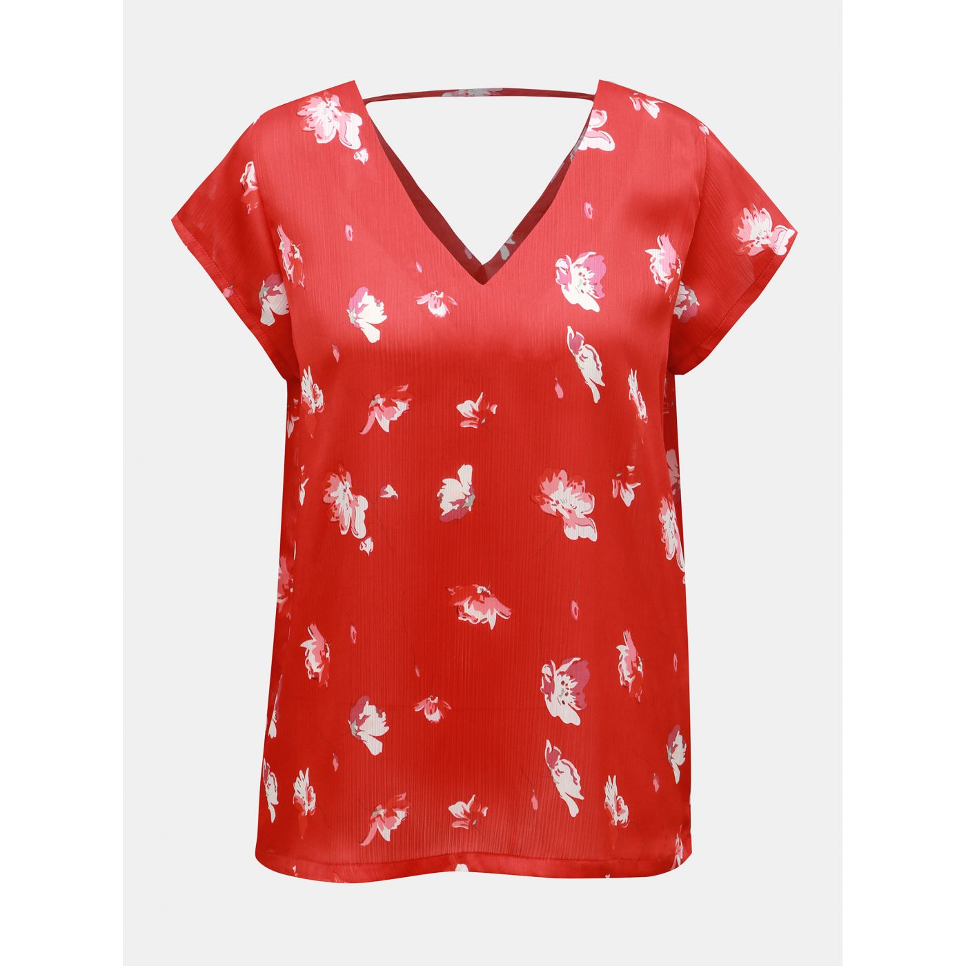 Red floral blouse ONLY Giza