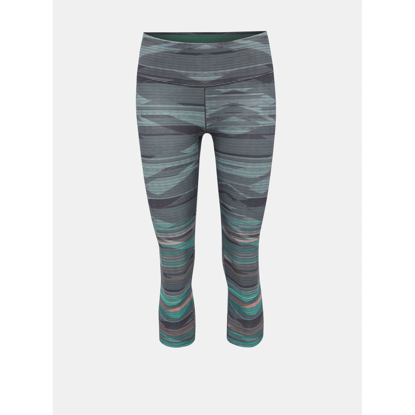 Green-grey patterned 3/4 leggings prAna Pillar