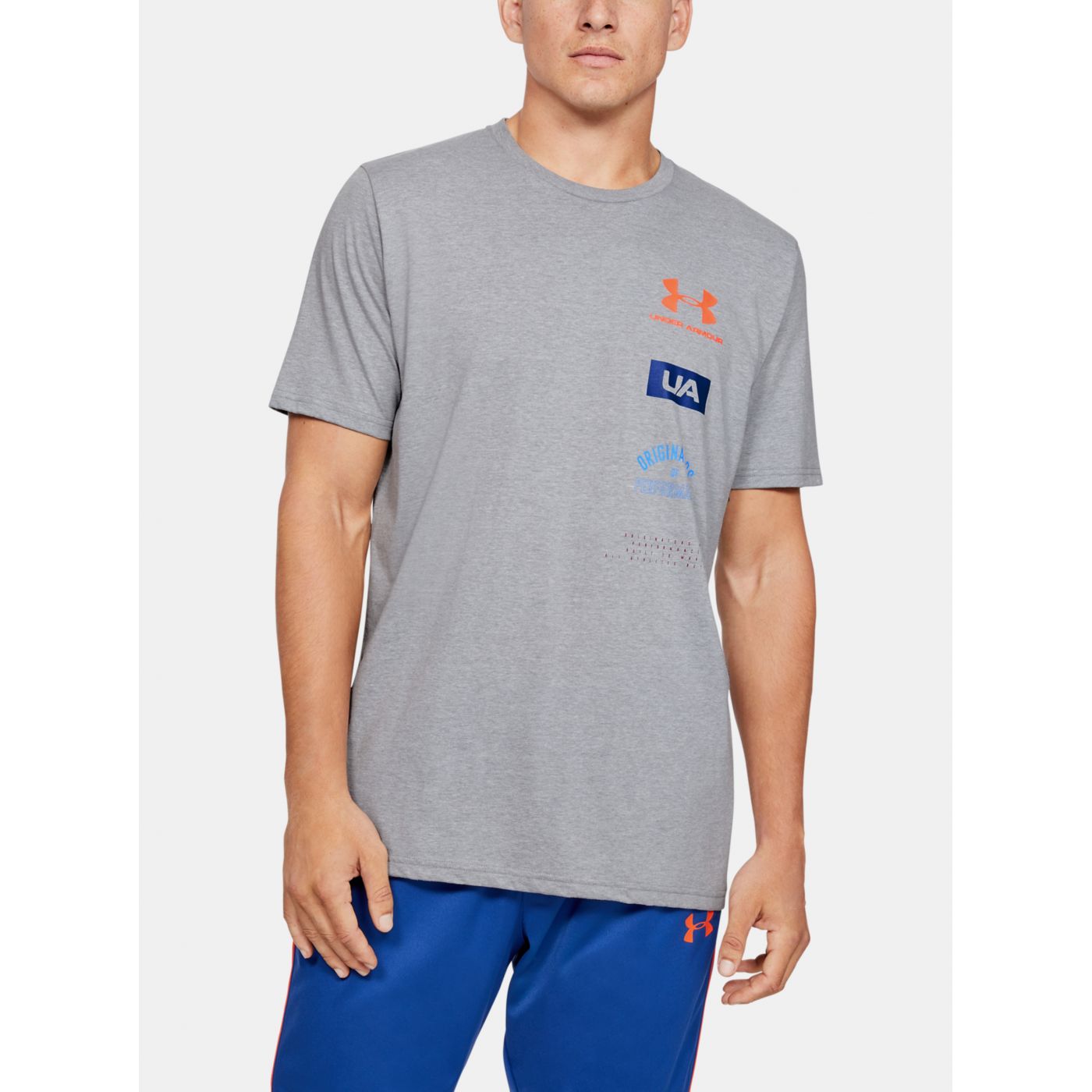 Grey Performance Under Armour Men's T-Shirt