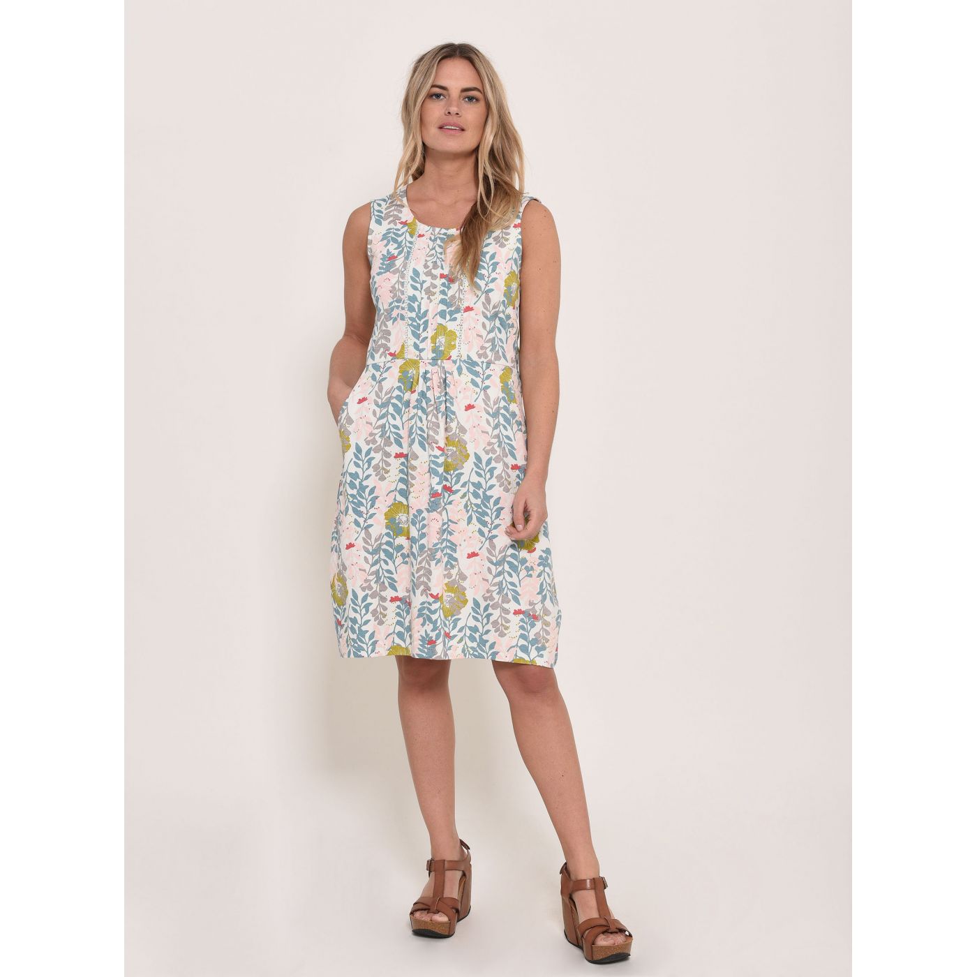 Brakeburn Pink Floral Dress