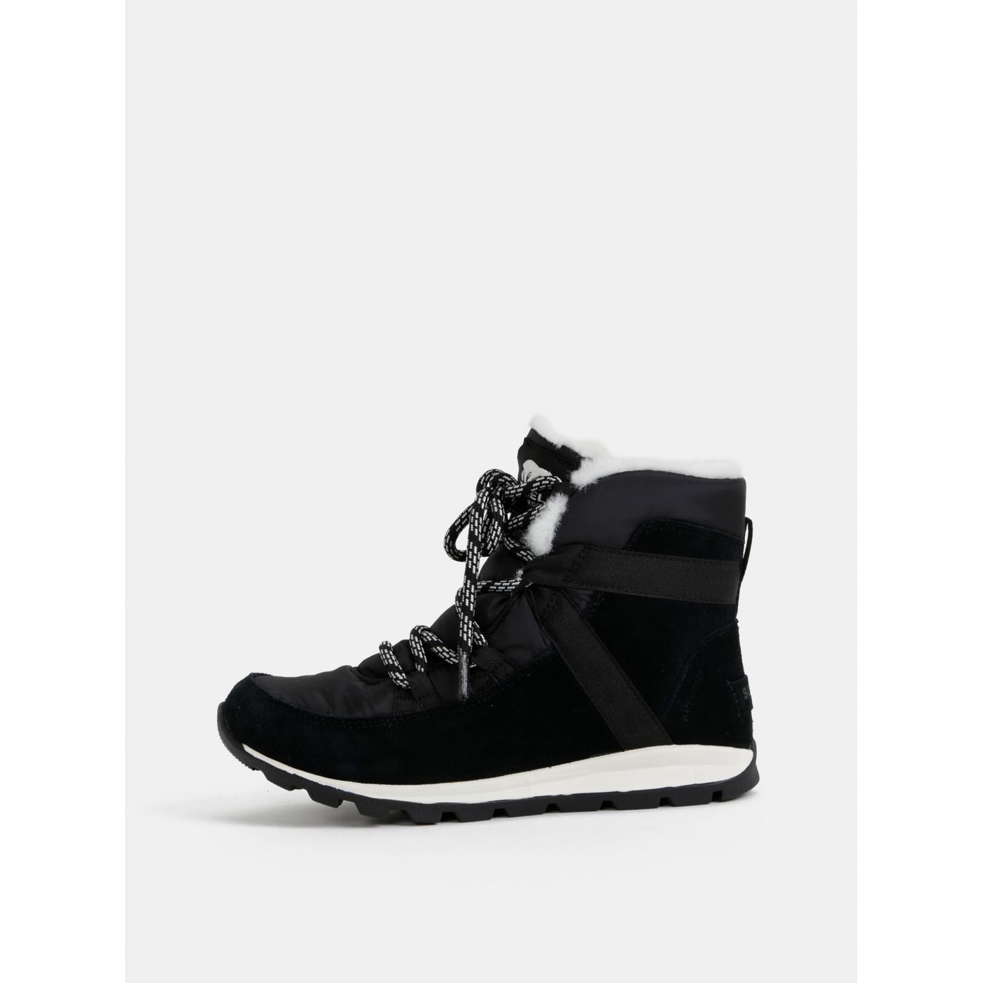 Black Women's Suede Winter Waterproof Shoes SOREL Whitney