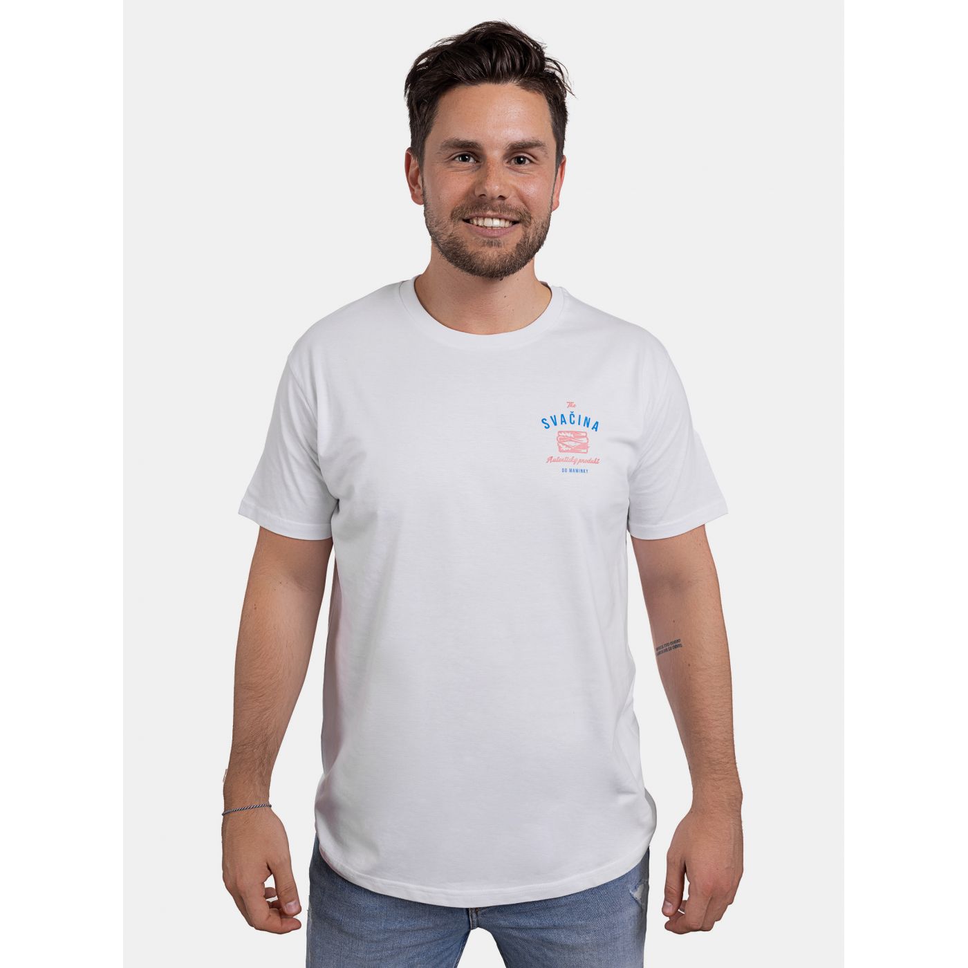 White Men's T-Shirt ZOOT Original Snack from Mom