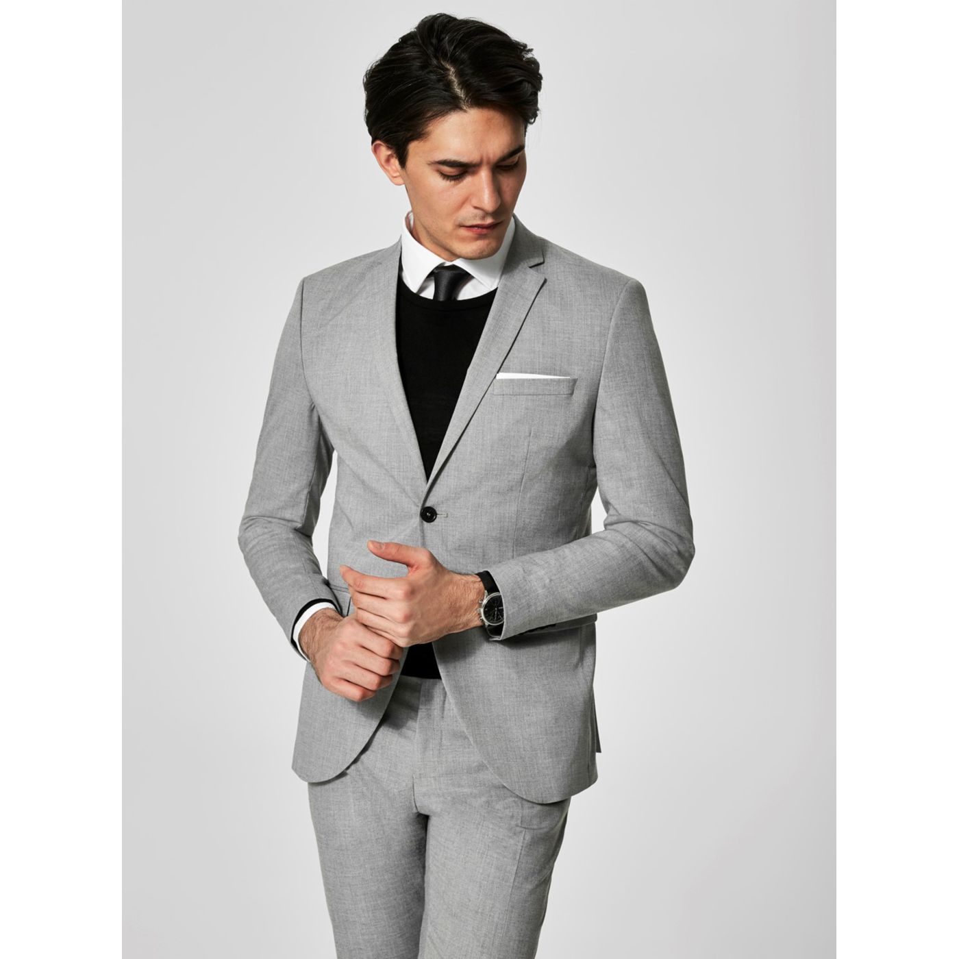 Light Grey Suit Jacket Selected by Homme Newone