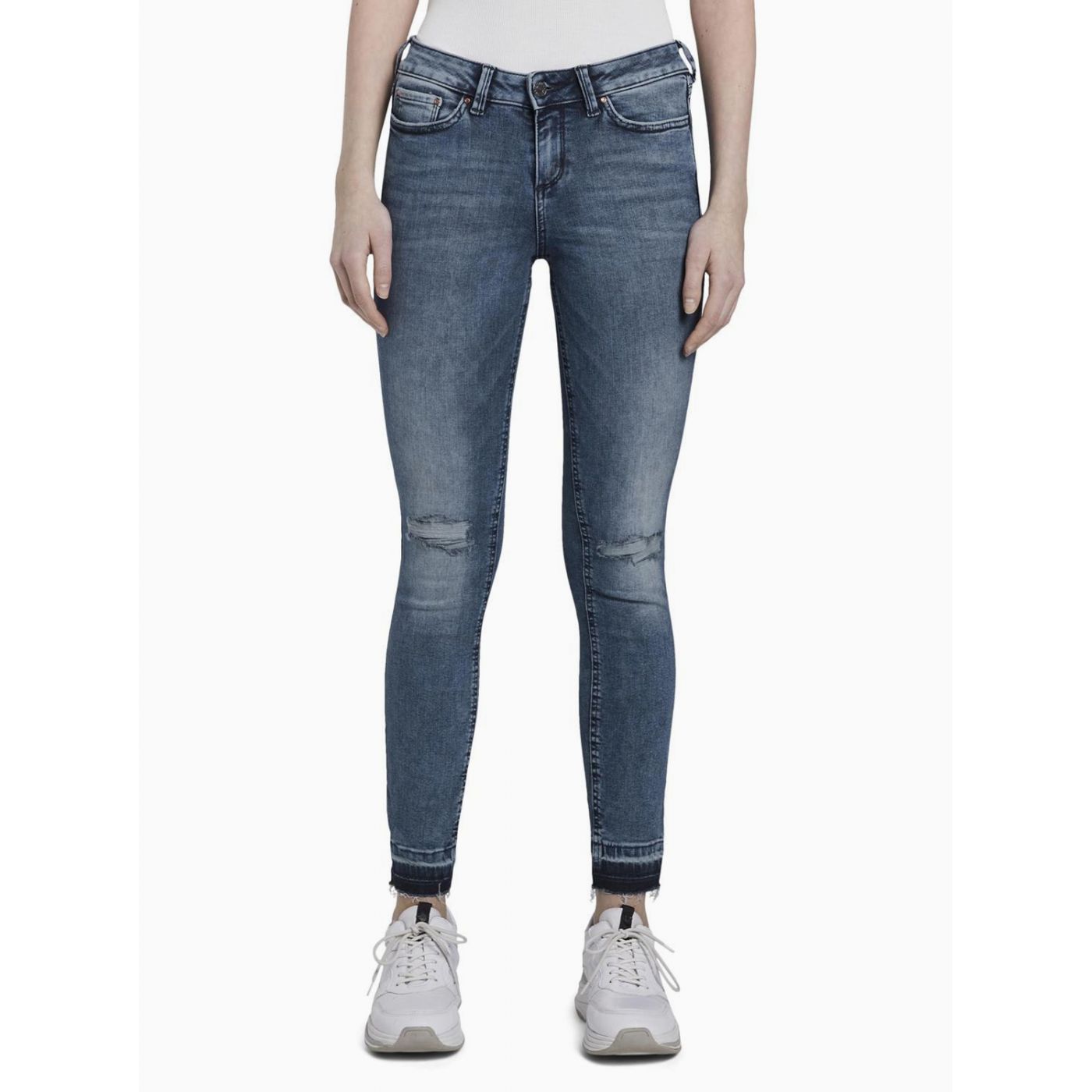 Blue Women's Skinny Fit Jeans Tom Tailor Denim