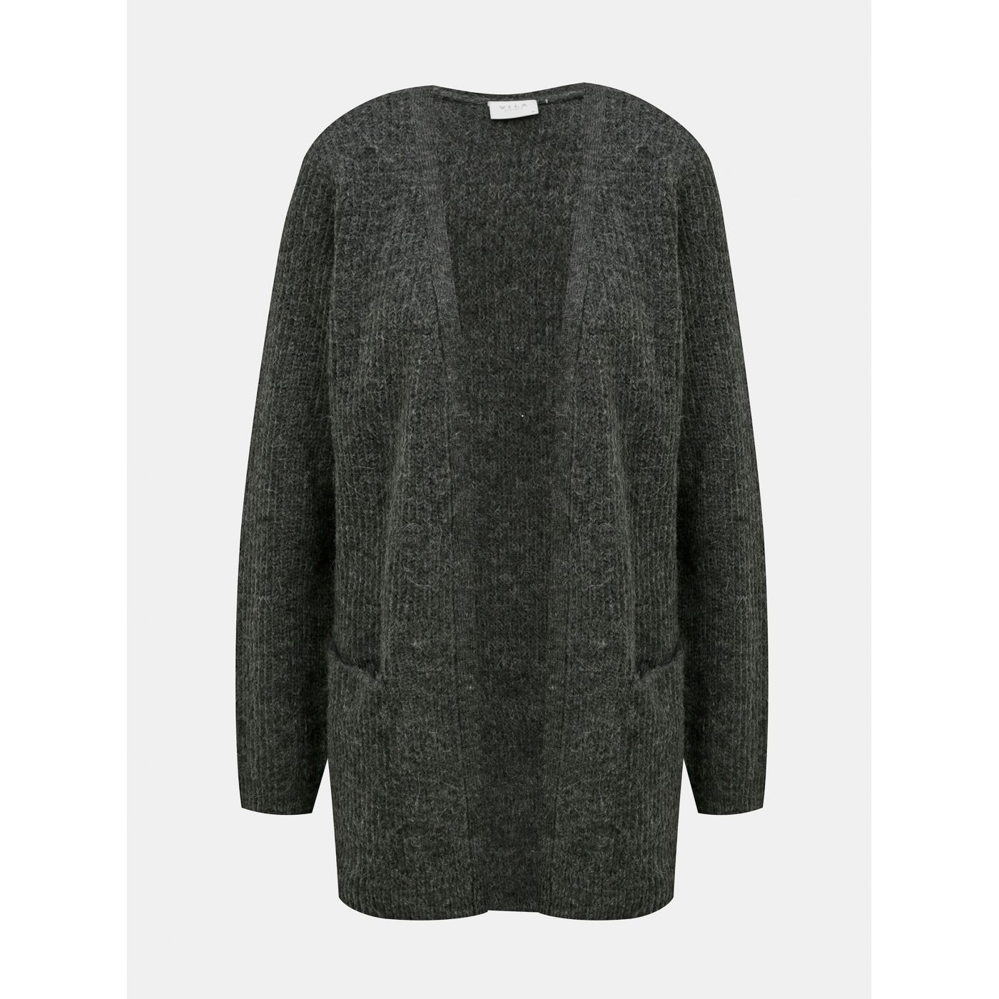 Grey sweater dress with an admixture of wool from alpaca VILA
