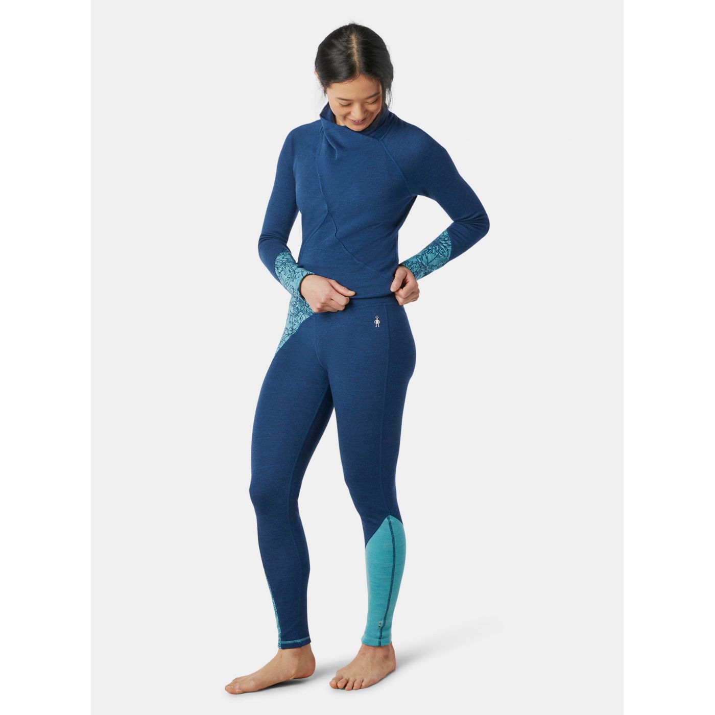 Blue Women's Patterned Leggings Smartwool