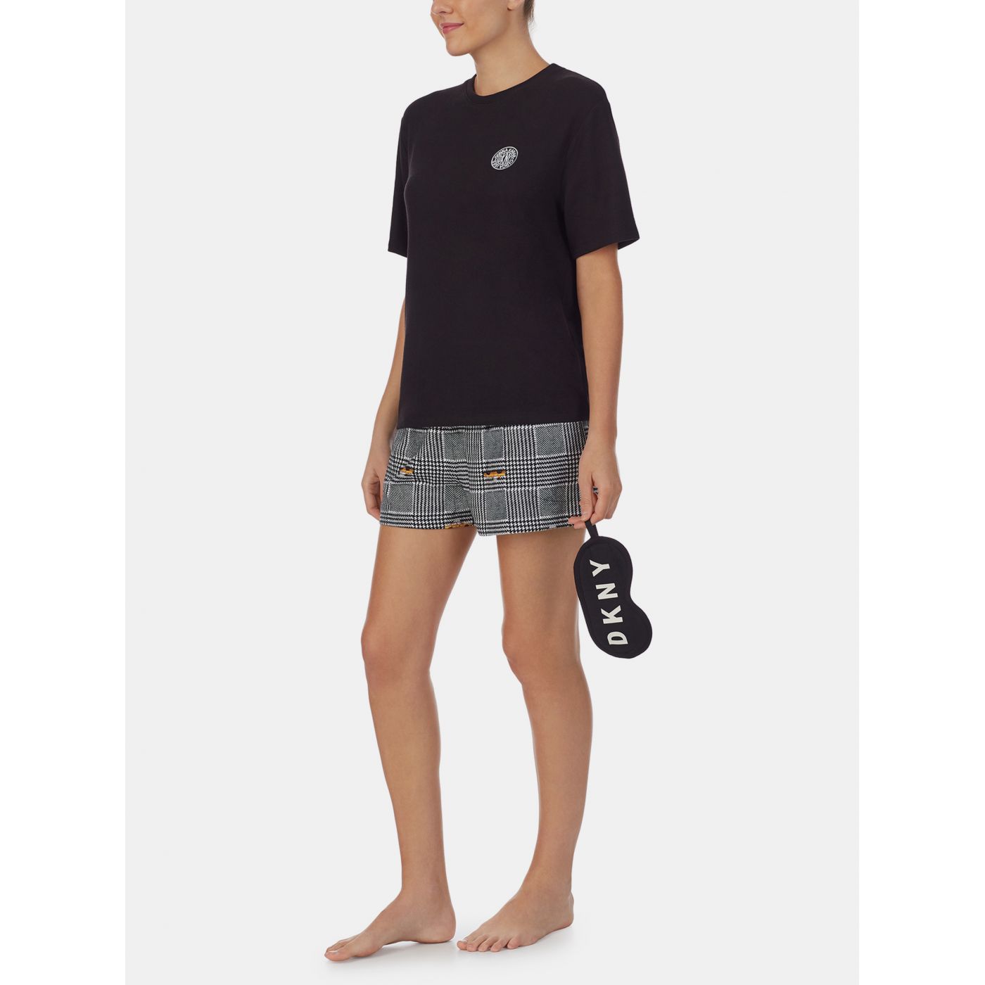 DKNY Black Patterned Pajamas