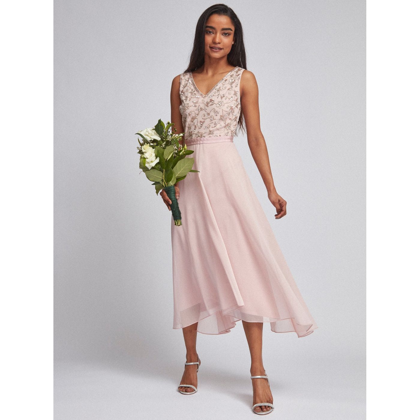 Light pink maxi dress by Dorothy Perkins