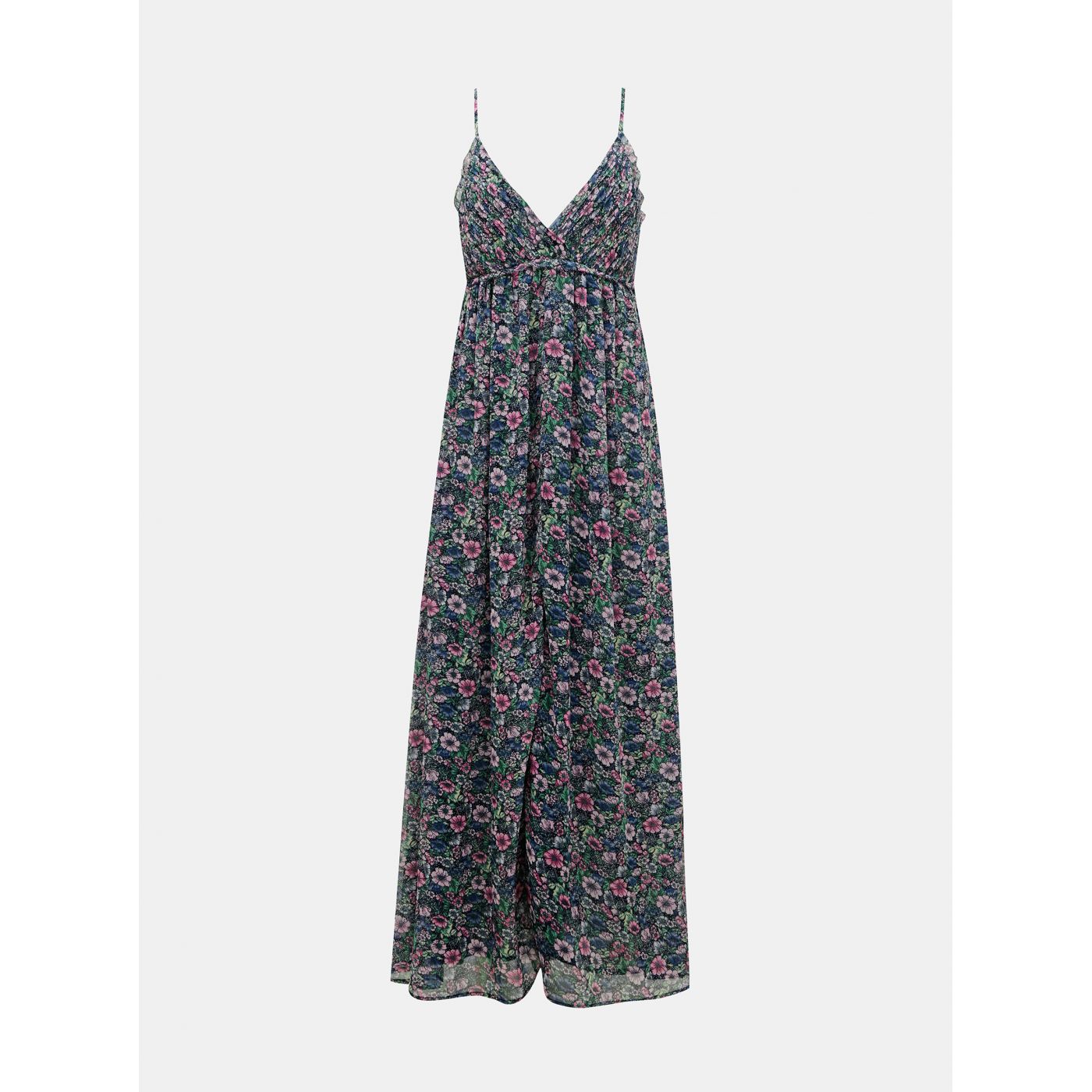 Dark Blue Floral Maxi Dress Pepe Jeans