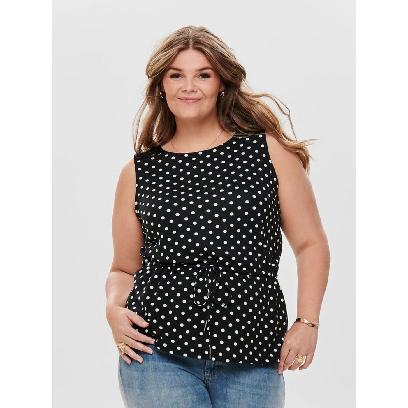 Black spotted sweater top ONLY CARMAKOMA Alba