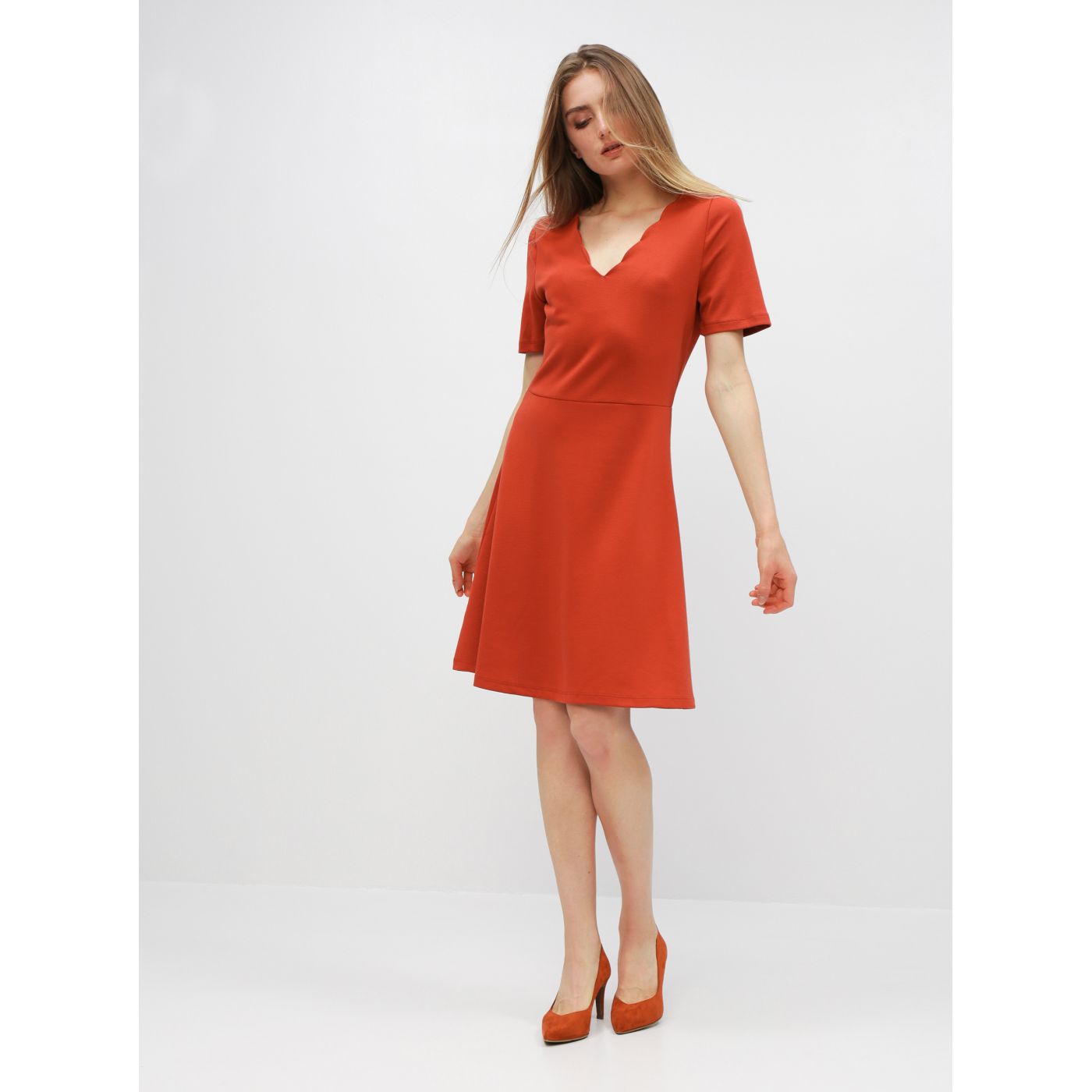 Brick dress VILA Rylie
