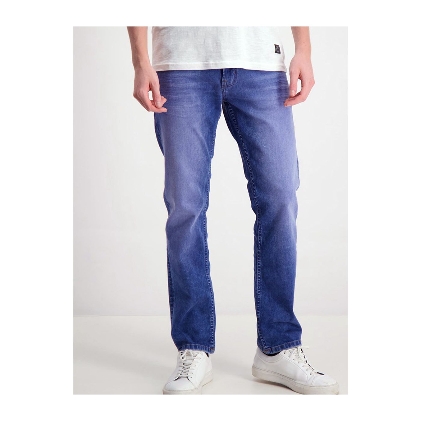 Blue Straight Fit Jeans Shine Original