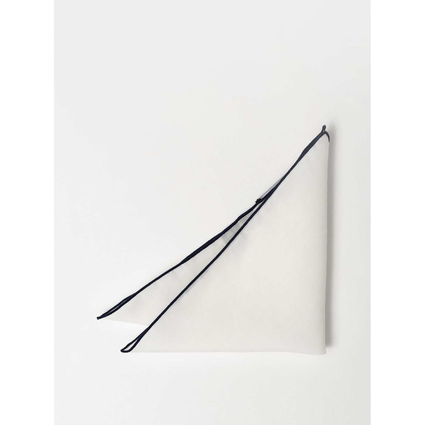 White Linen Handkerchief Selected by Homme Malek