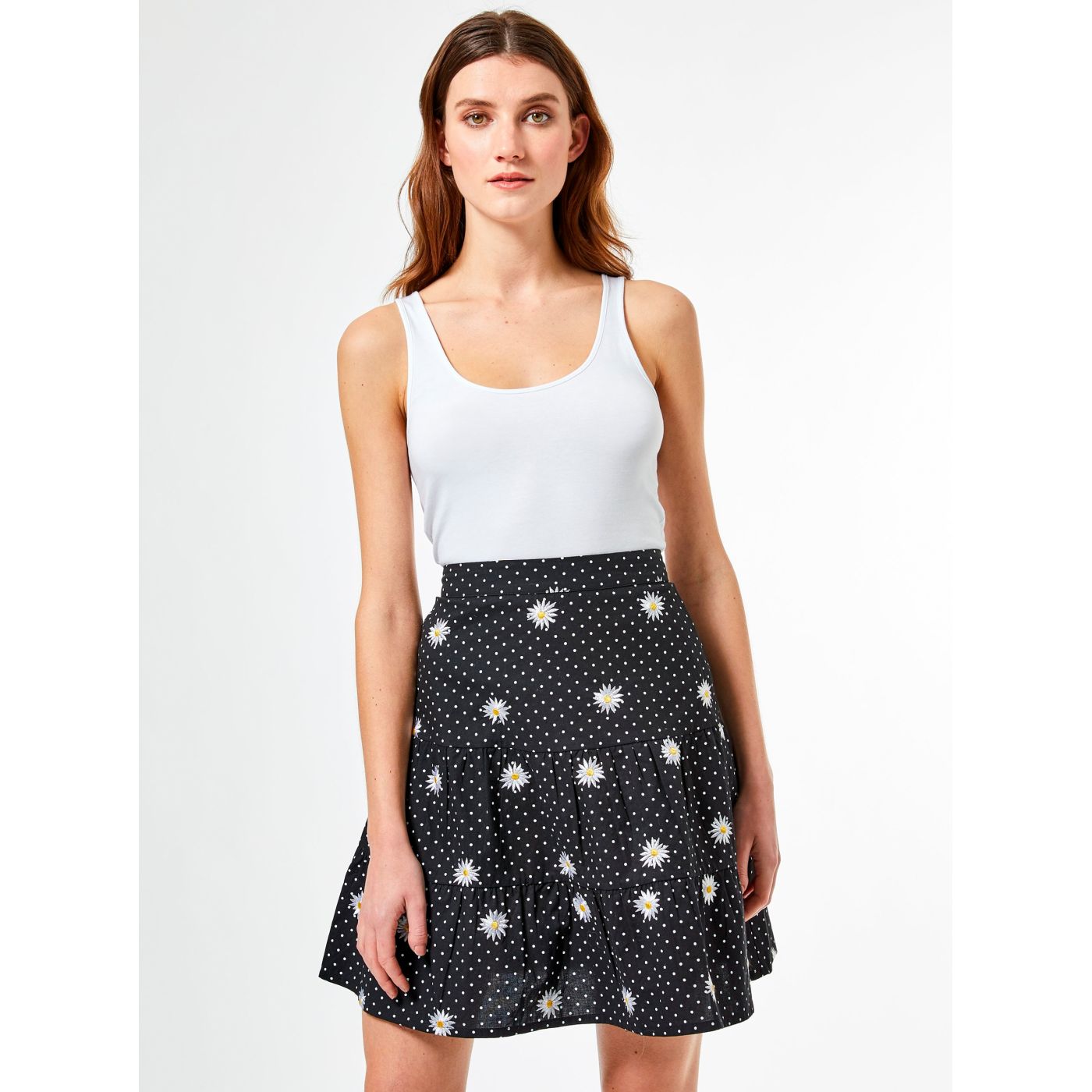 Dorothy Perkins Black Dotted Skirt