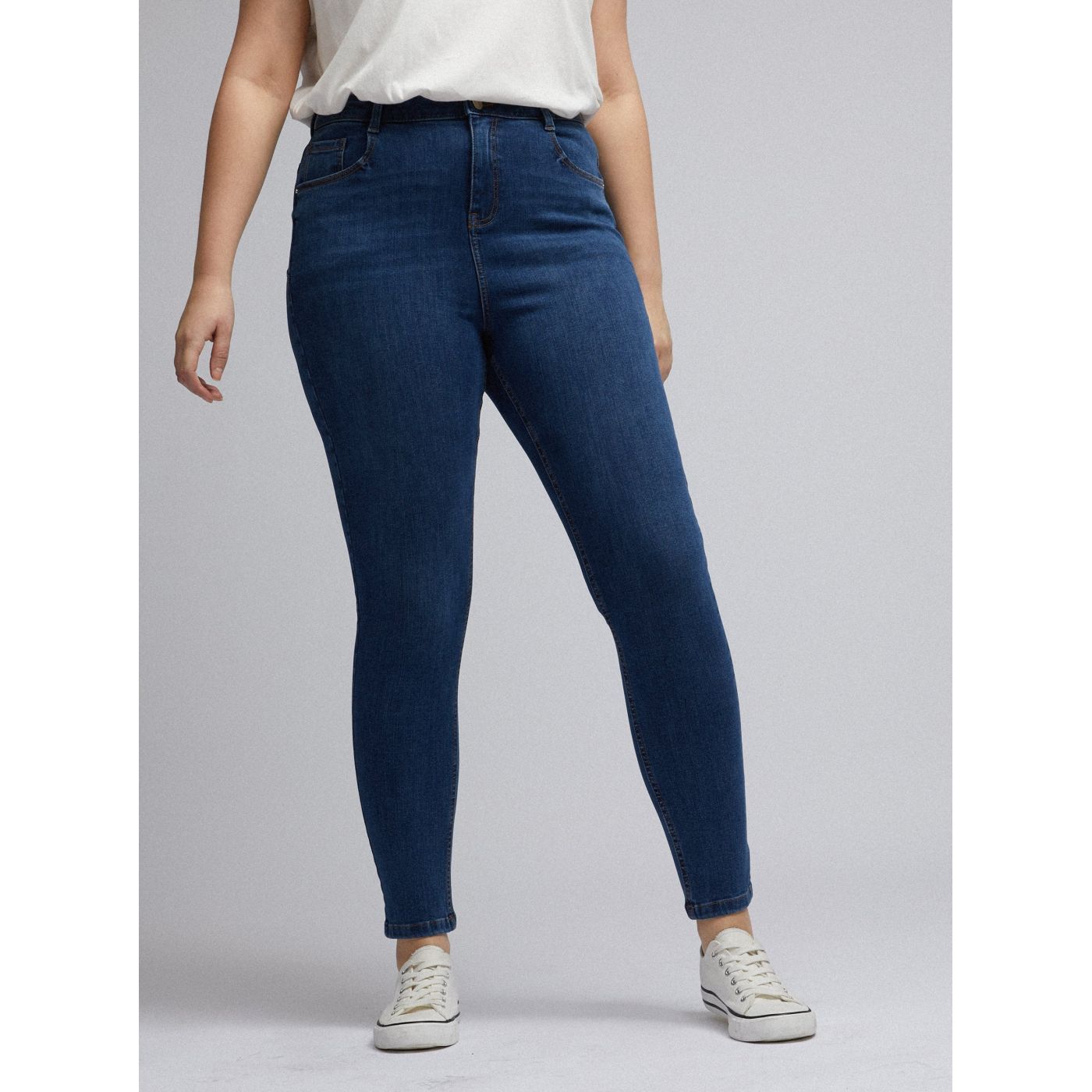 Dark Blue Skinny Fit Jeans Dorothy Perkins Curve Shape & Lift