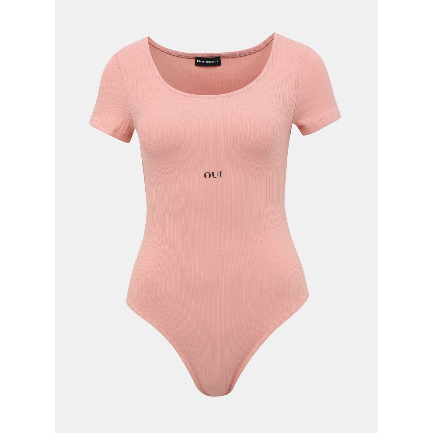 Tally WEiJL Pink Ribbed Body