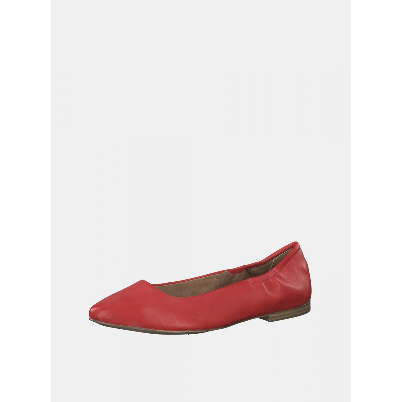 Red leather ballerinas s.Oliver