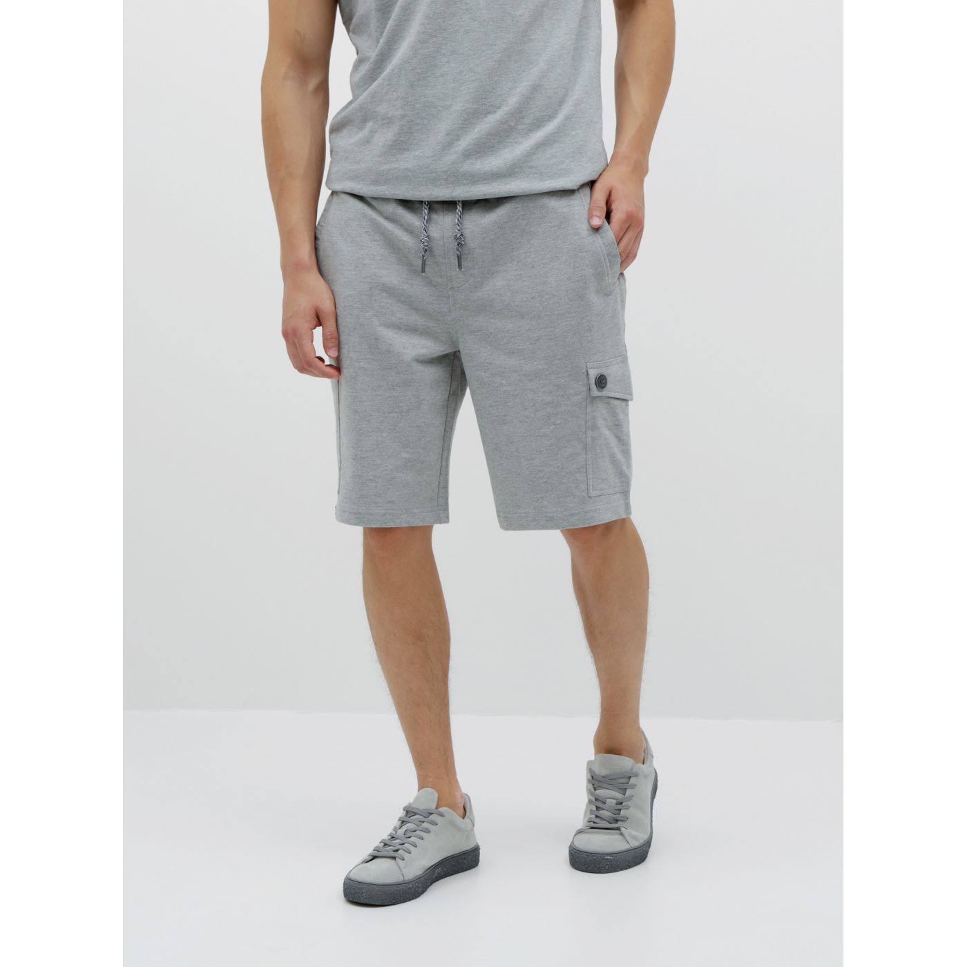 Grey men's tracksuit shorts killtec Aisu